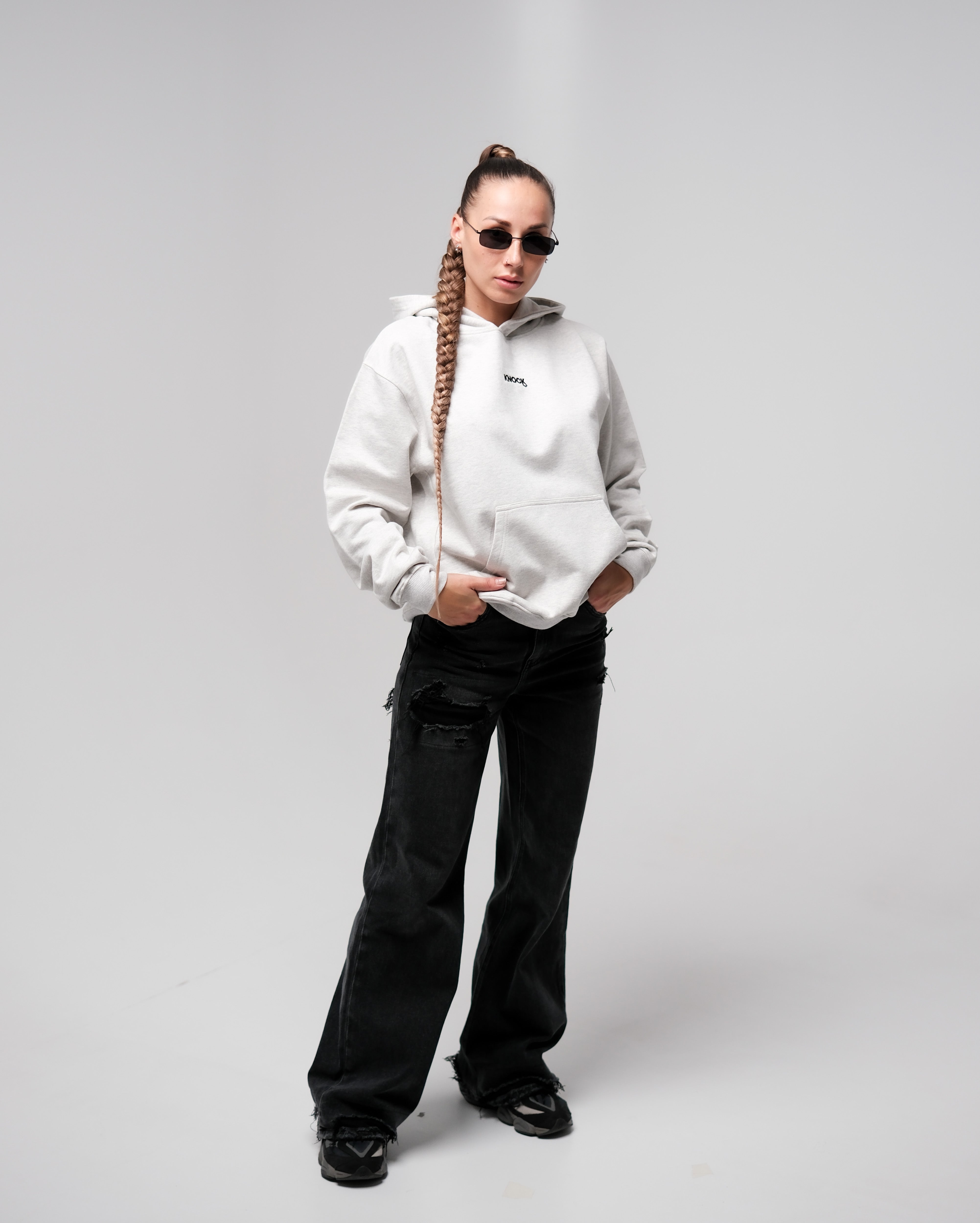 BRICKBOUND HOODIE LIGHT GREY