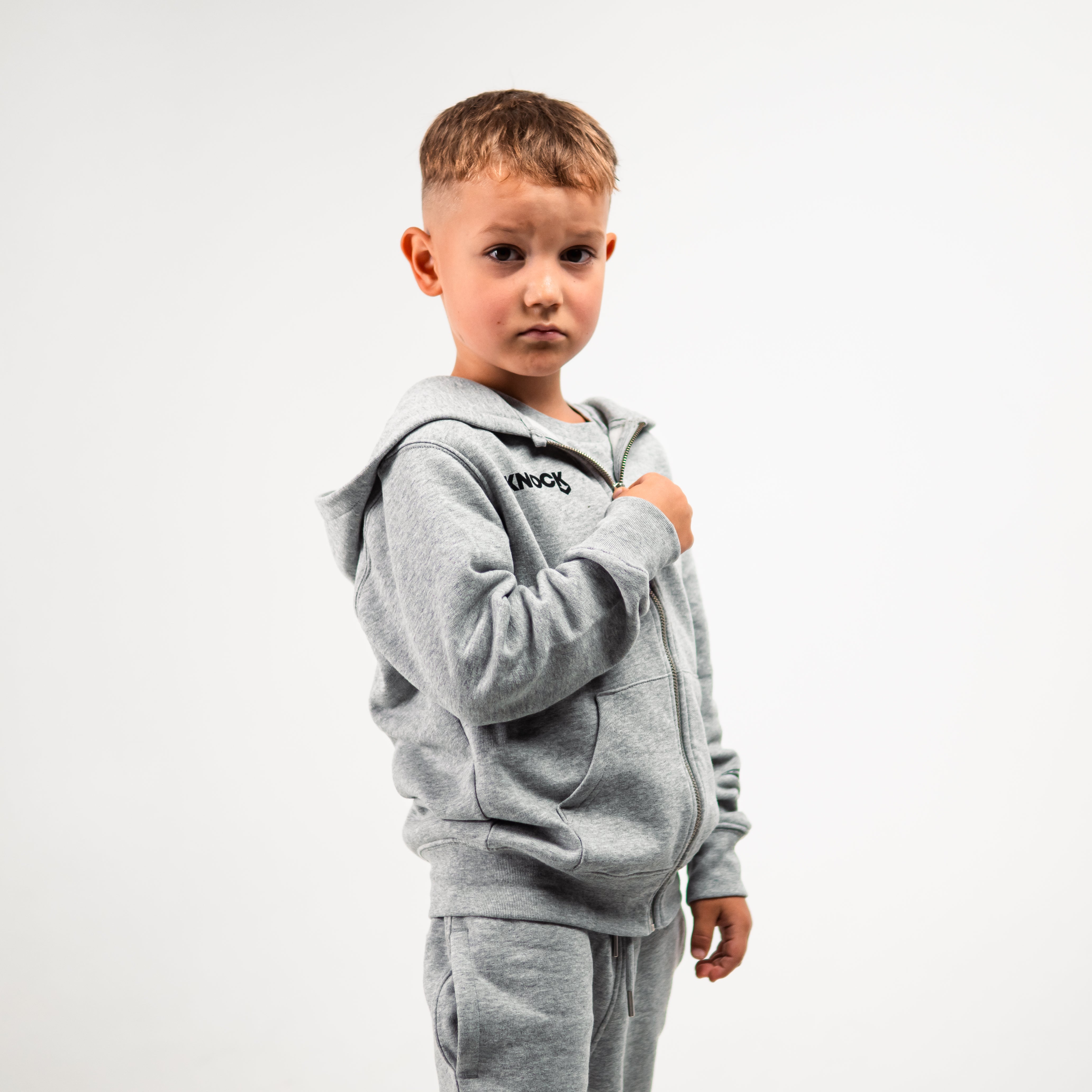 KIDS ASTROHIP ZIP HOODIE GREY