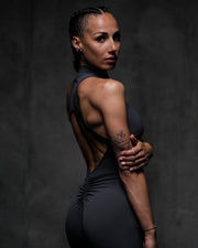 SCULPTED FIT ONE - PIECE JUMPSUIT GREY