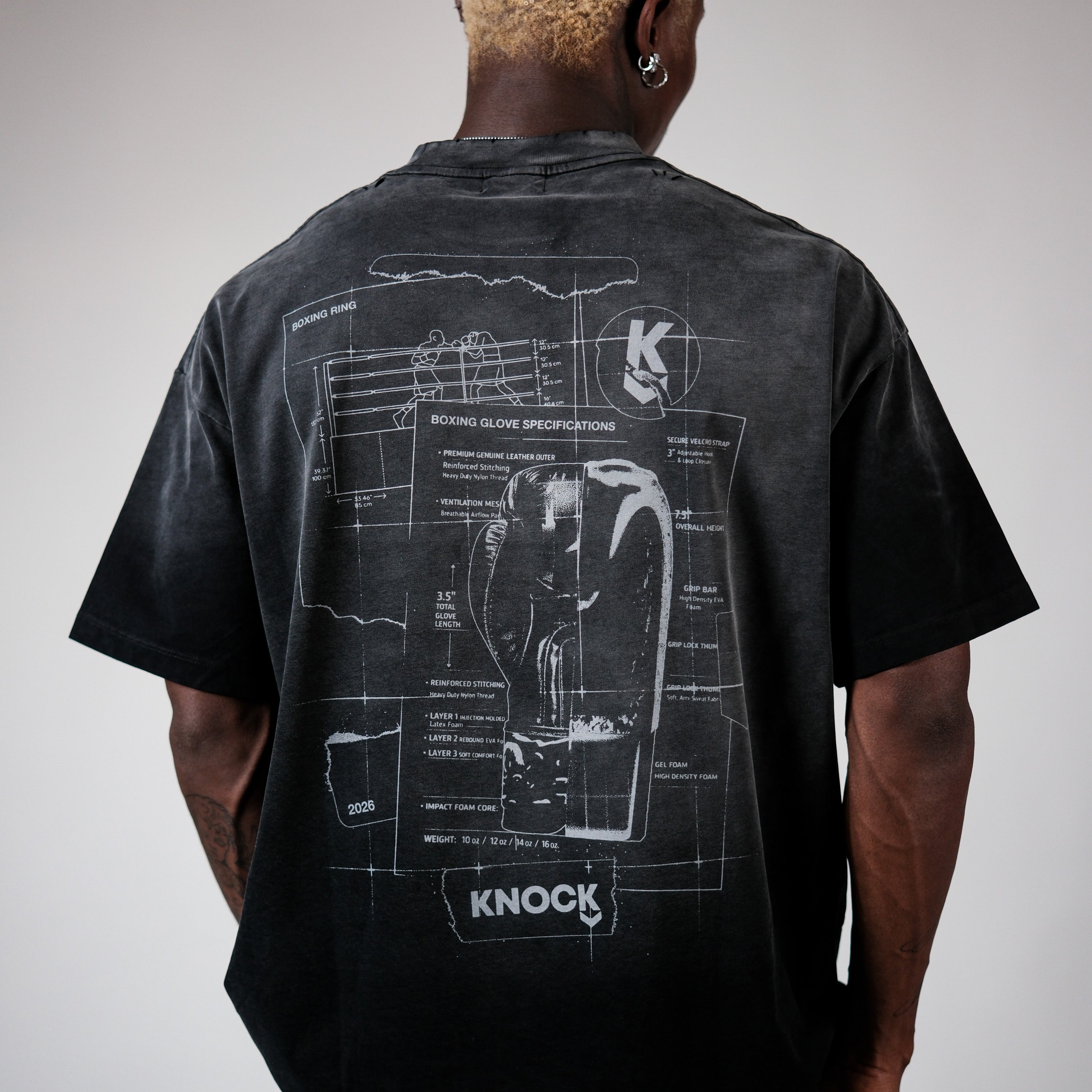 BLUEPRINT VINTAGE BLACK TEE