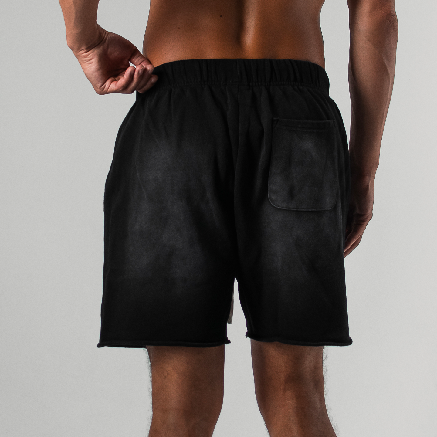 VINTAGE WHITE LEECE SHORTS