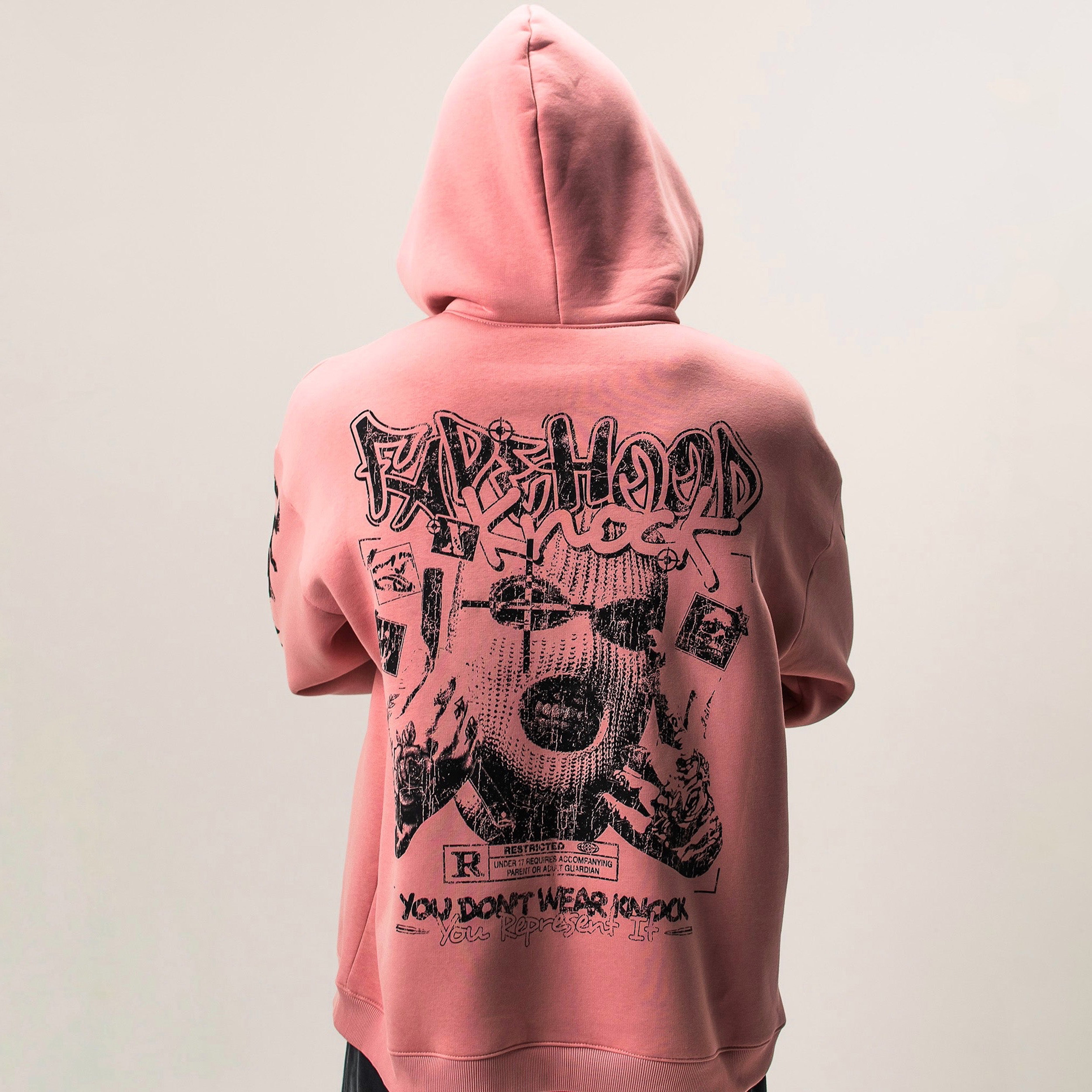 FADEHOOD X KNOCK PINK HOODIE