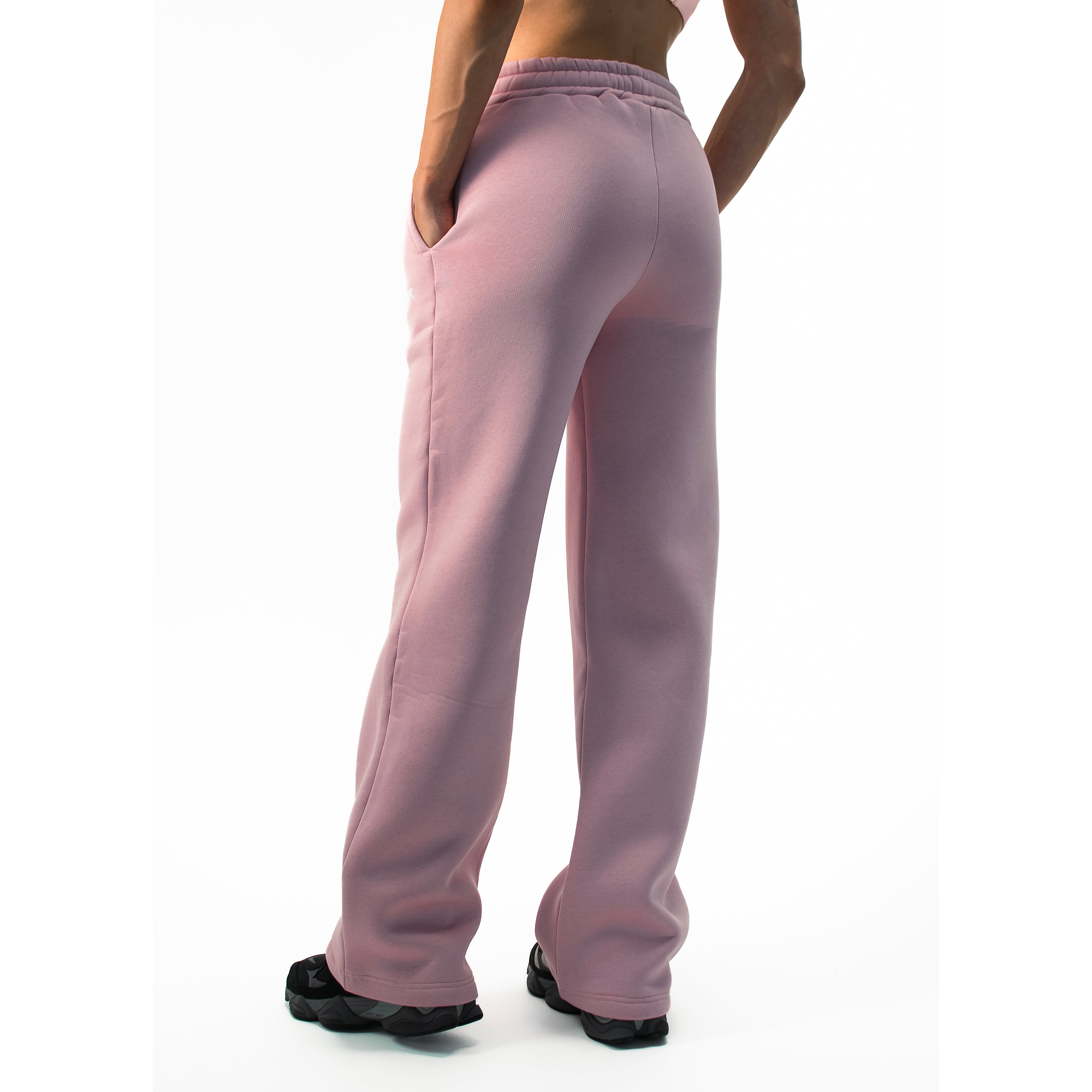 STRAIGHT - CUT JOGGERS PINK
