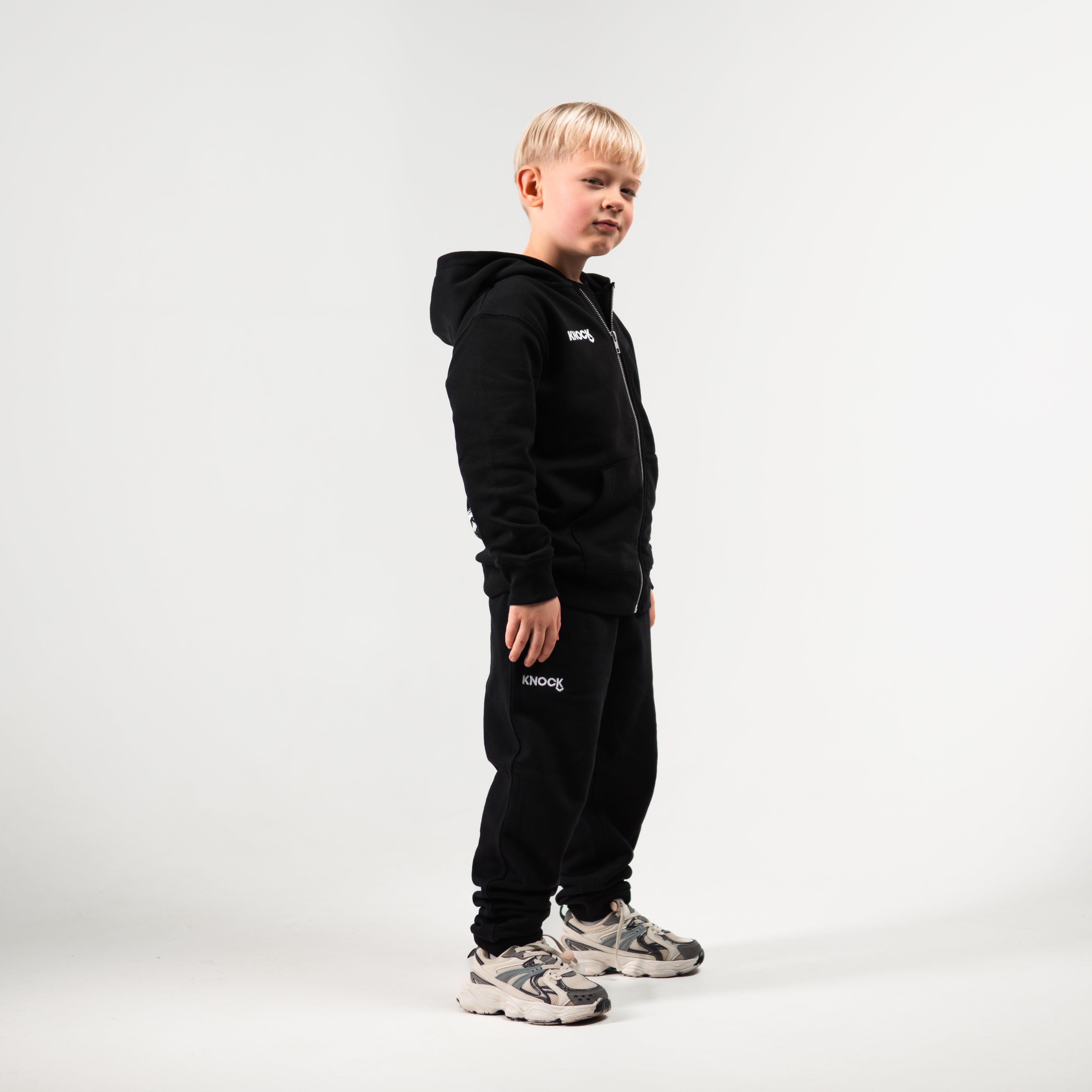 KIDS ASTROHIP ZIP HOODIE BLACK