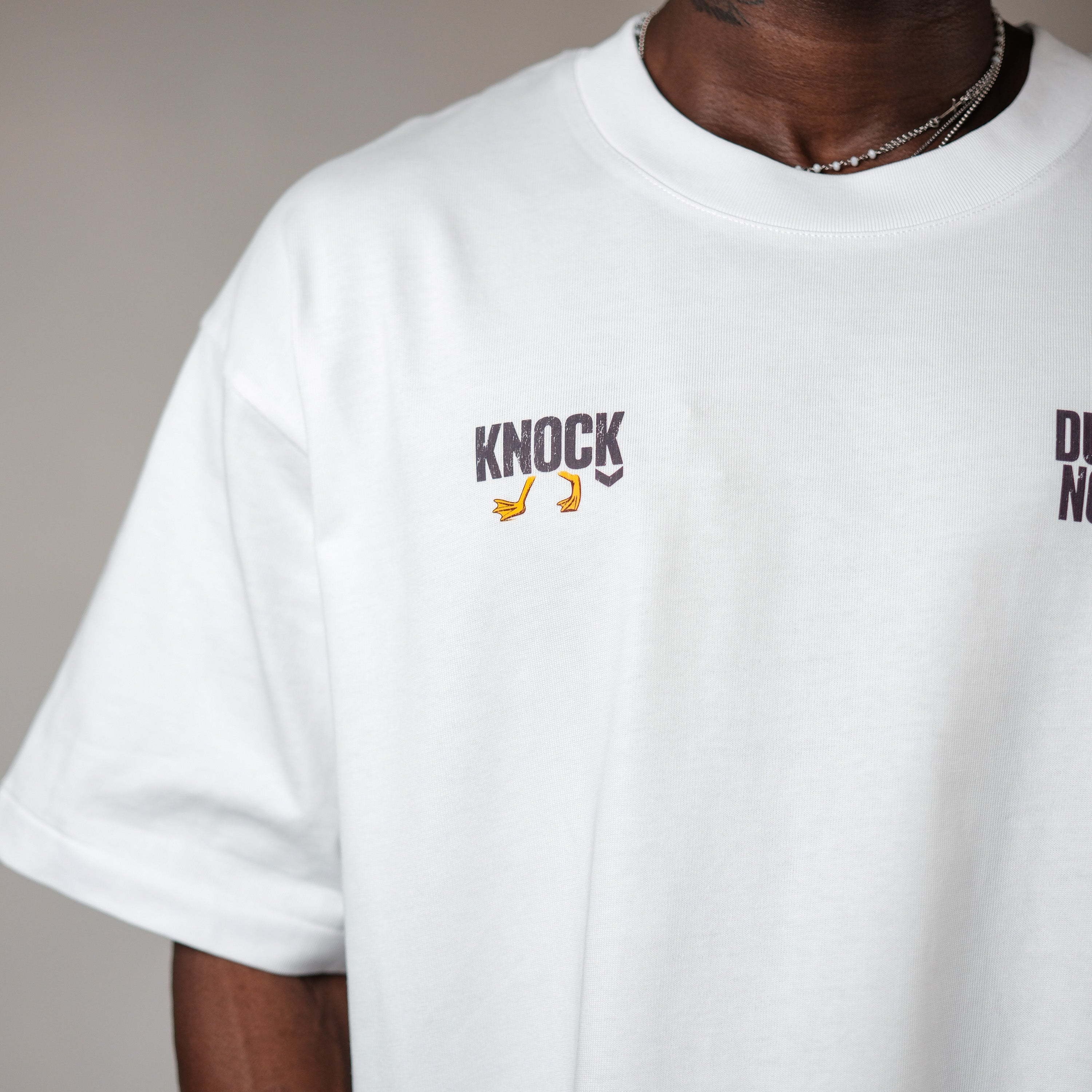 DUCKING NOBODY WHITE TEE