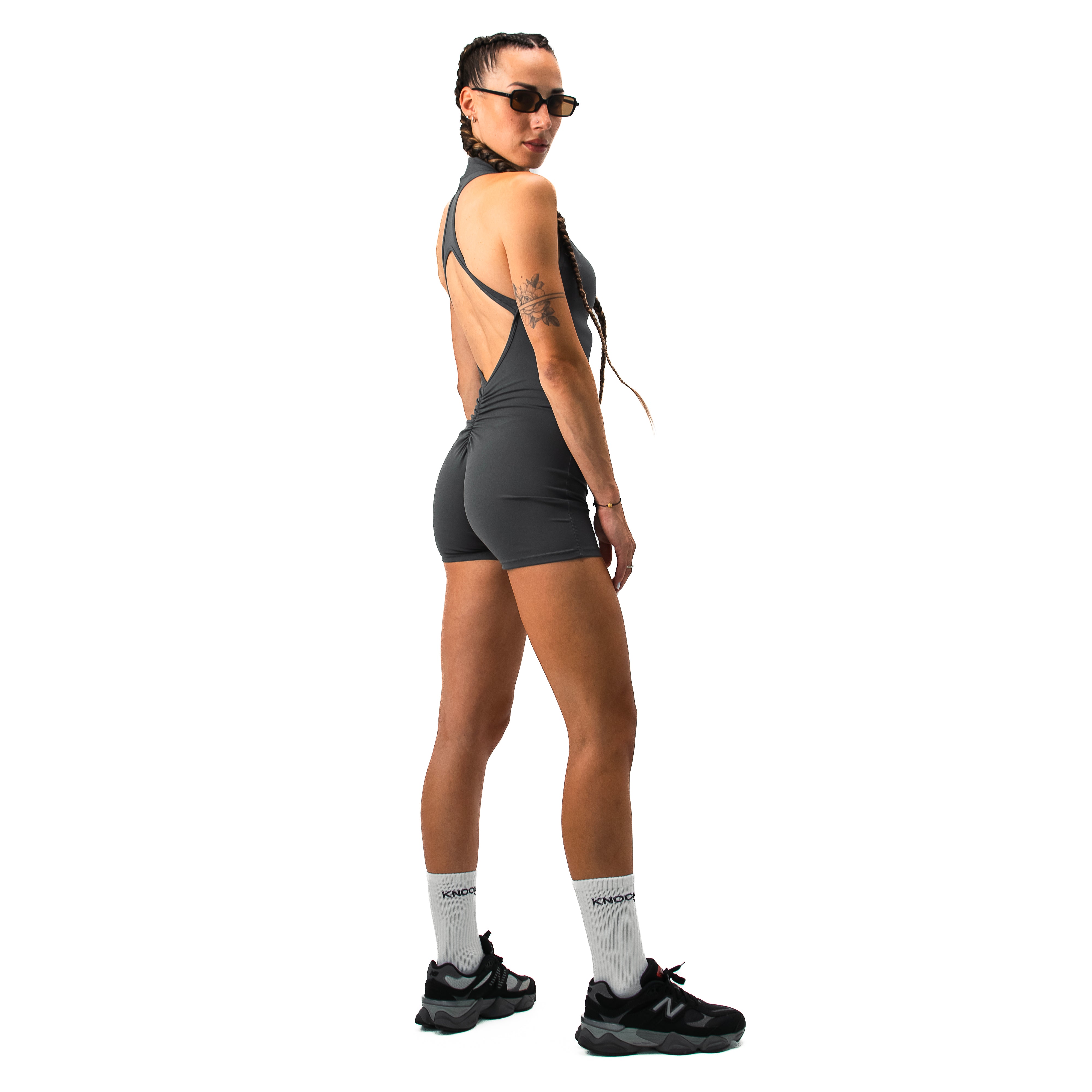 SCULPTED FIT ONE - PIECE JUMPSUIT GREY