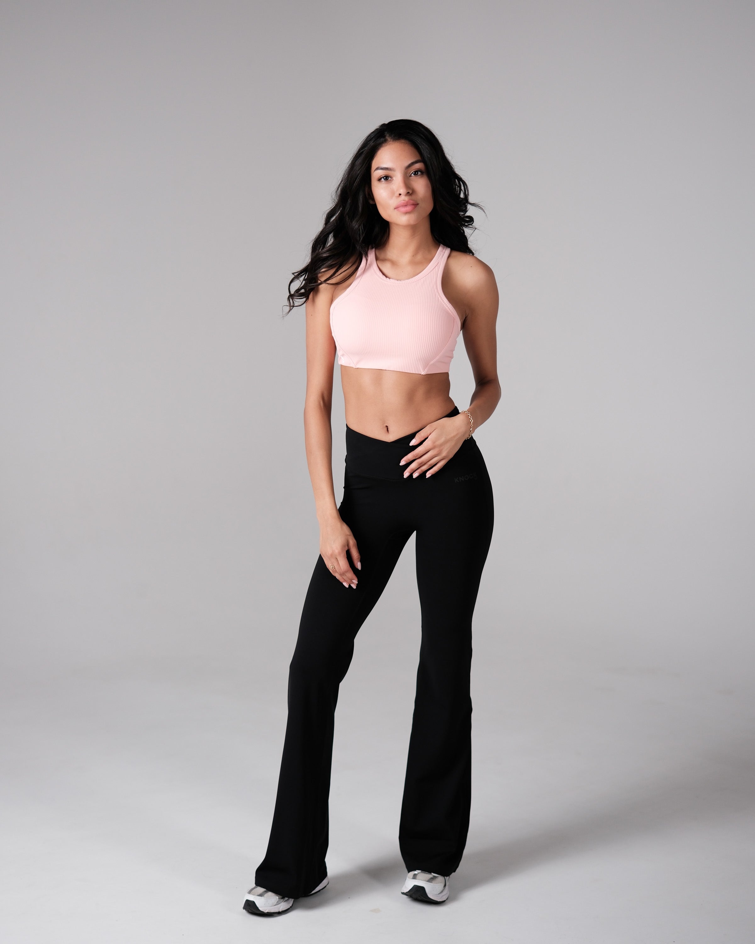SEAMLESS RIBBED CROP TOP – PINK