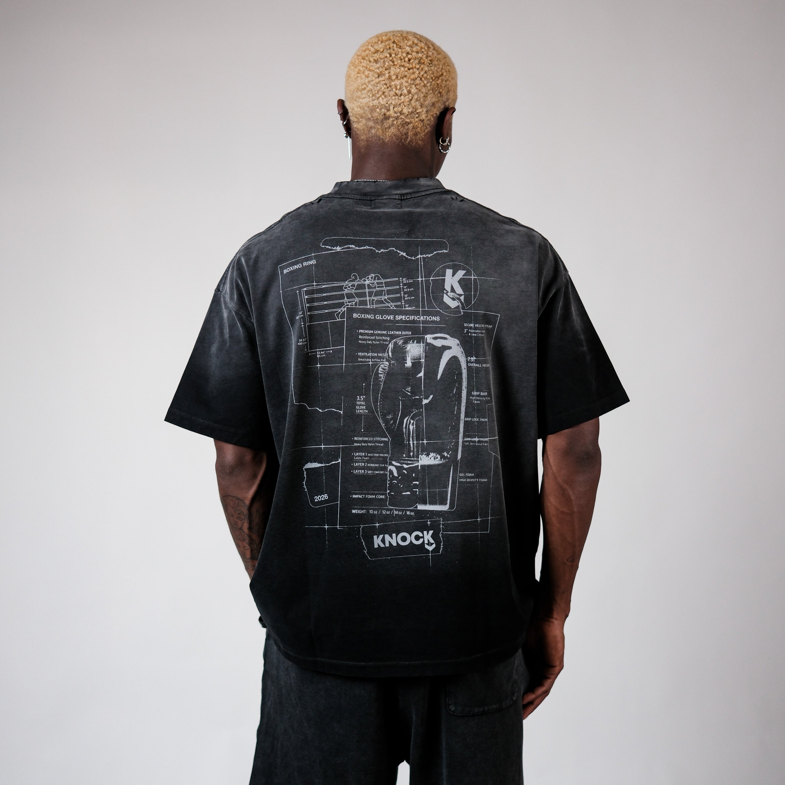 BLUEPRINT VINTAGE BLACK TEE