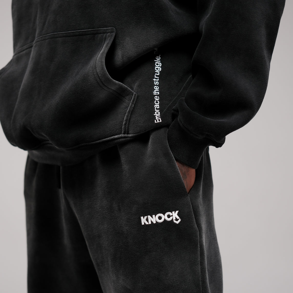 EMBRACE THE STRUGGLE OVERSIZED FADE HOODIE