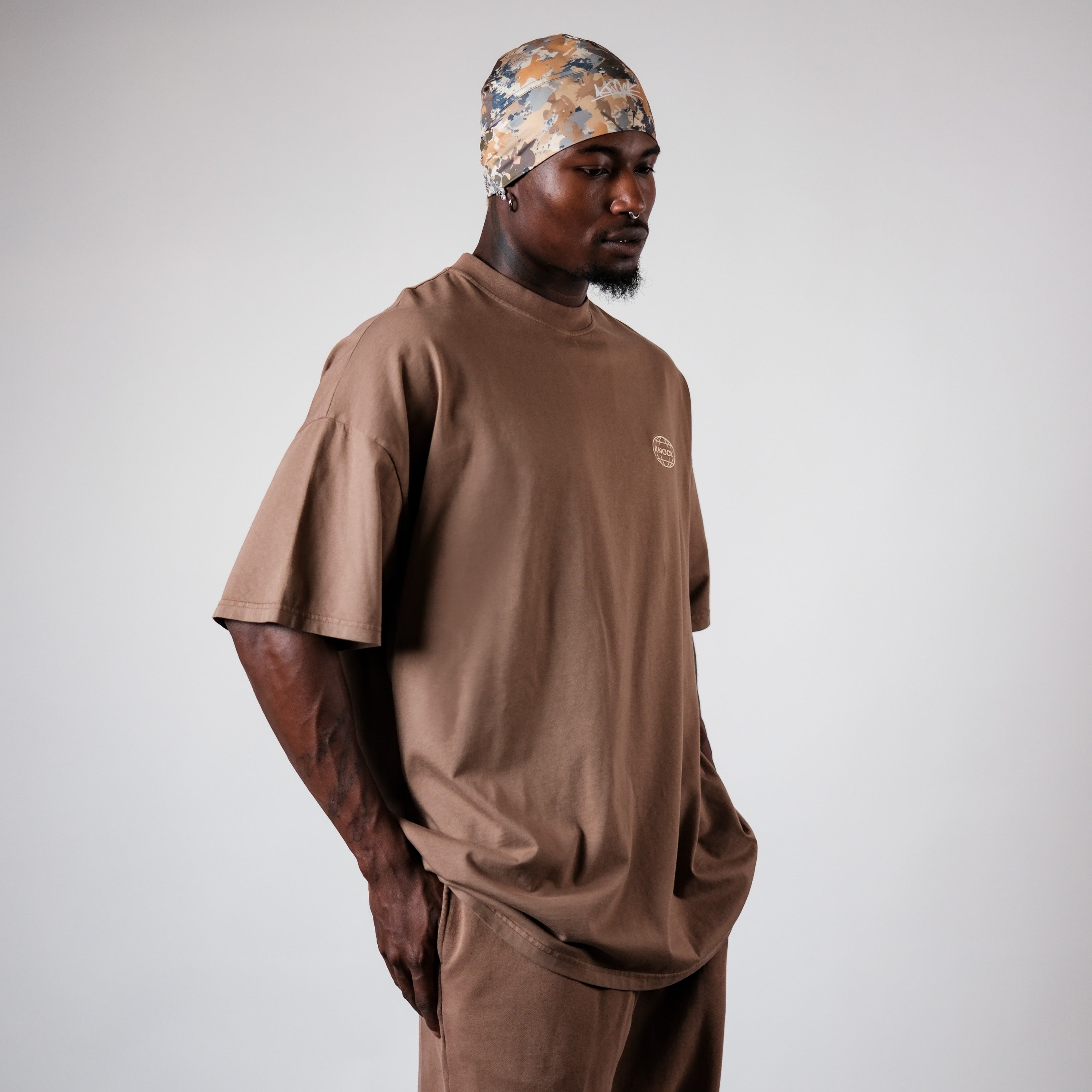 ASCENSION BROWN TAN TEE