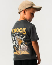 ASTROKNEE KIDS TEE GREY