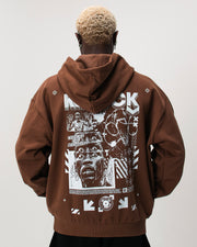 PREORDER: EMBRACE THE STRUGGLE SUPER HEAVY HOODIE BROWN