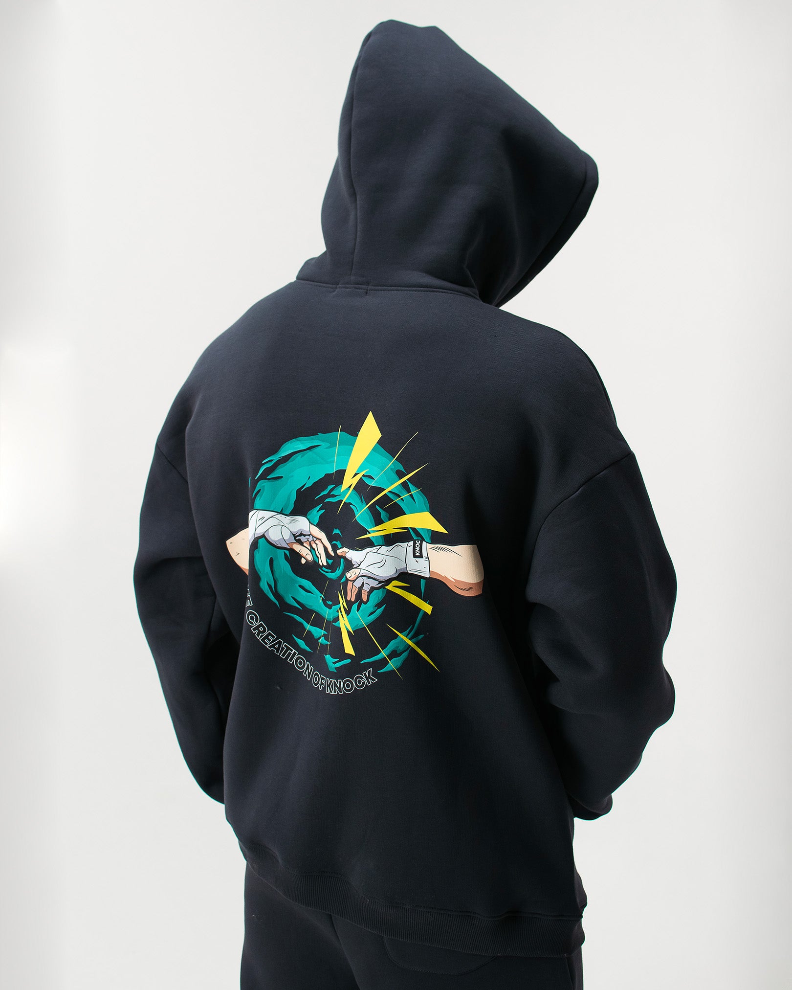 THE CREATION OF KNOCK OVERSIZED HOODIE