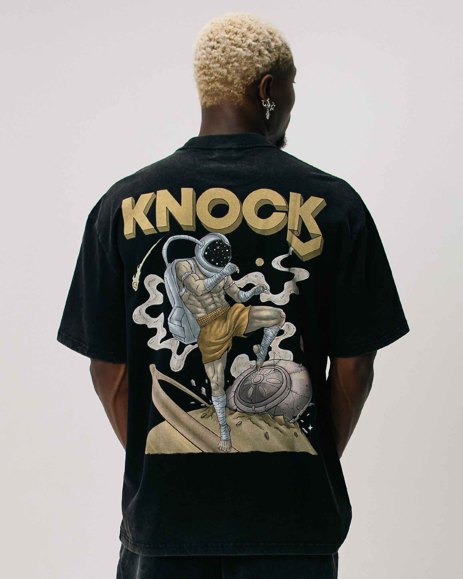 ASTROKNEE 2.0 TEE VINTAGE BLACK
