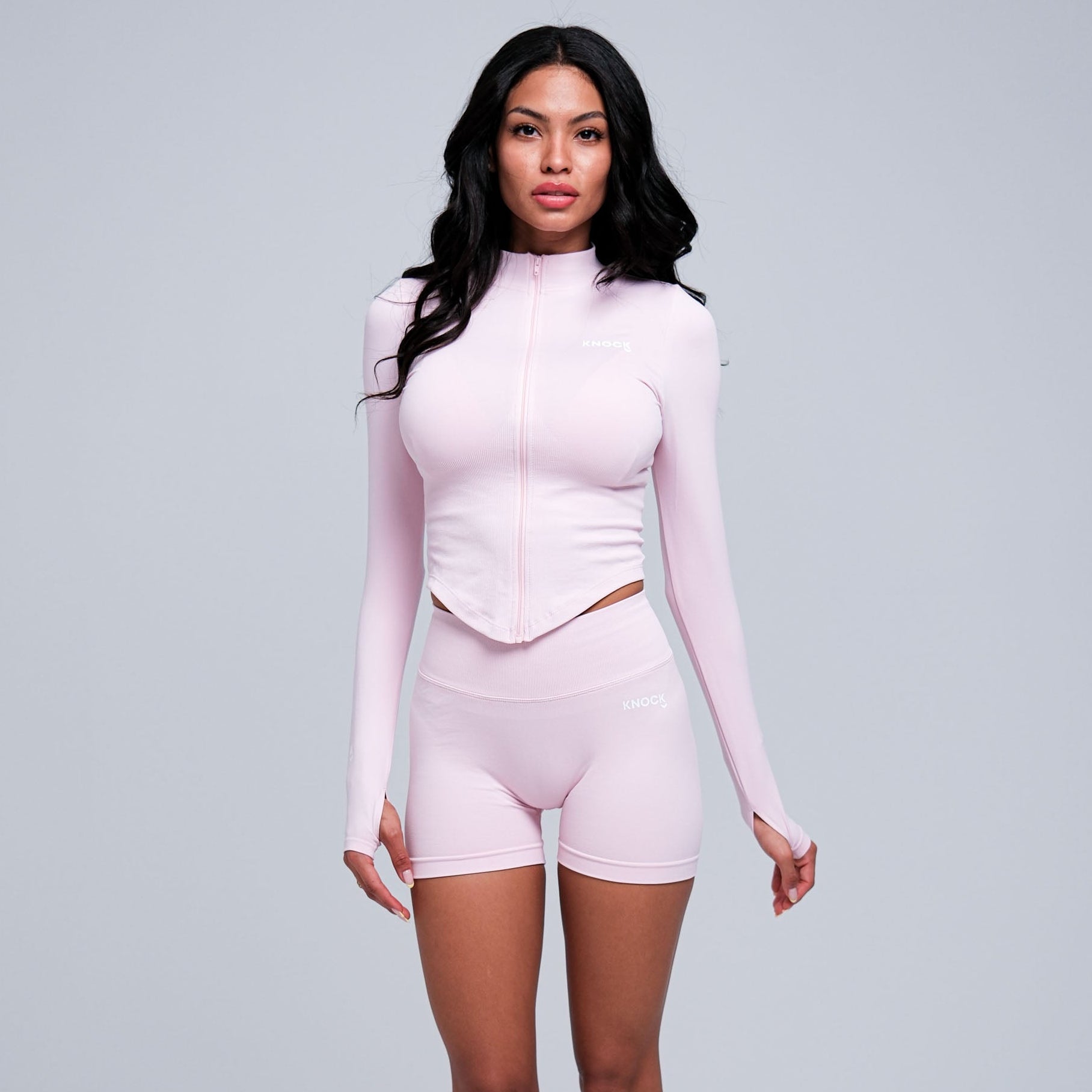 SCULPT ZIP - UP JACKET | PINK