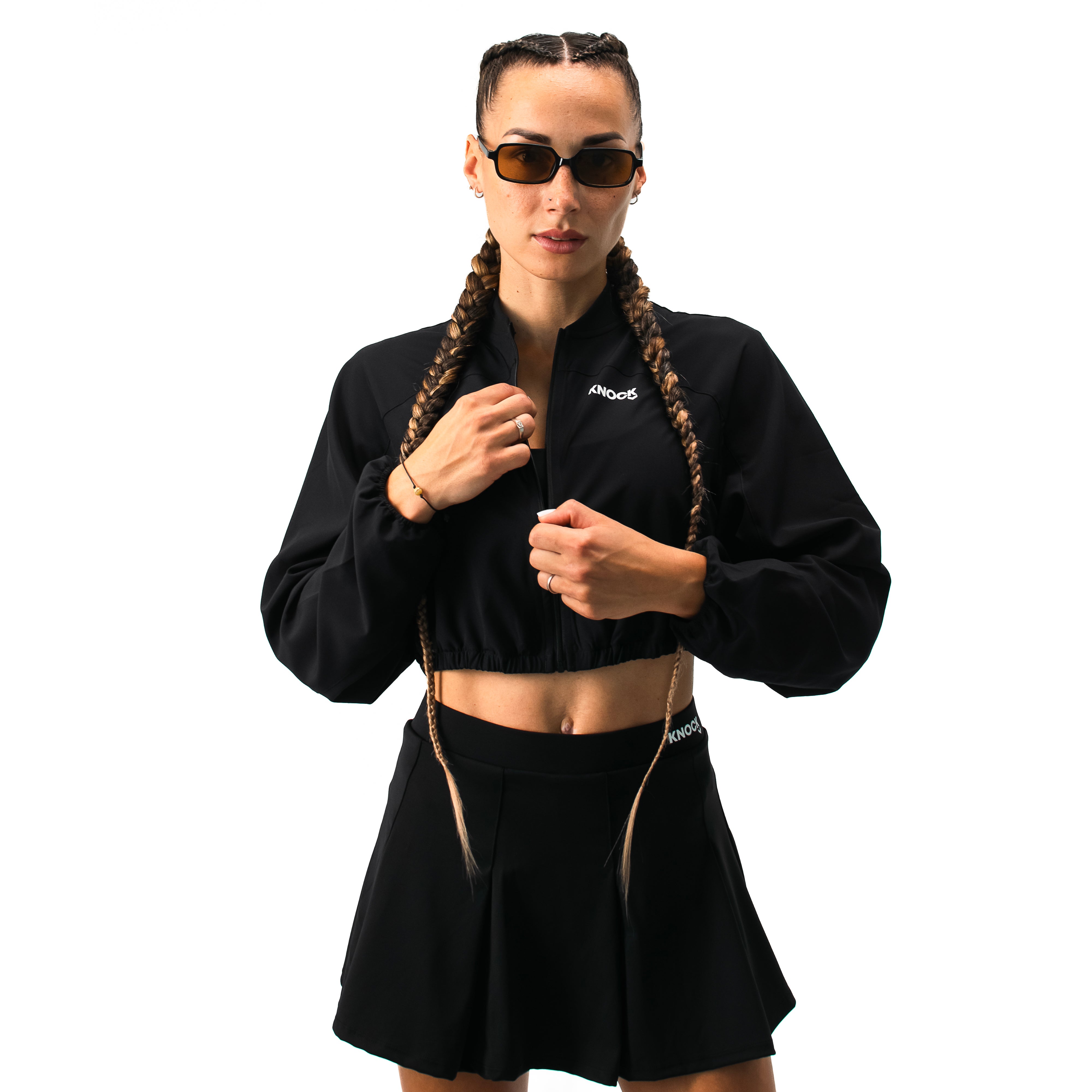 SPORTY ZIP - UP CROP JACKET