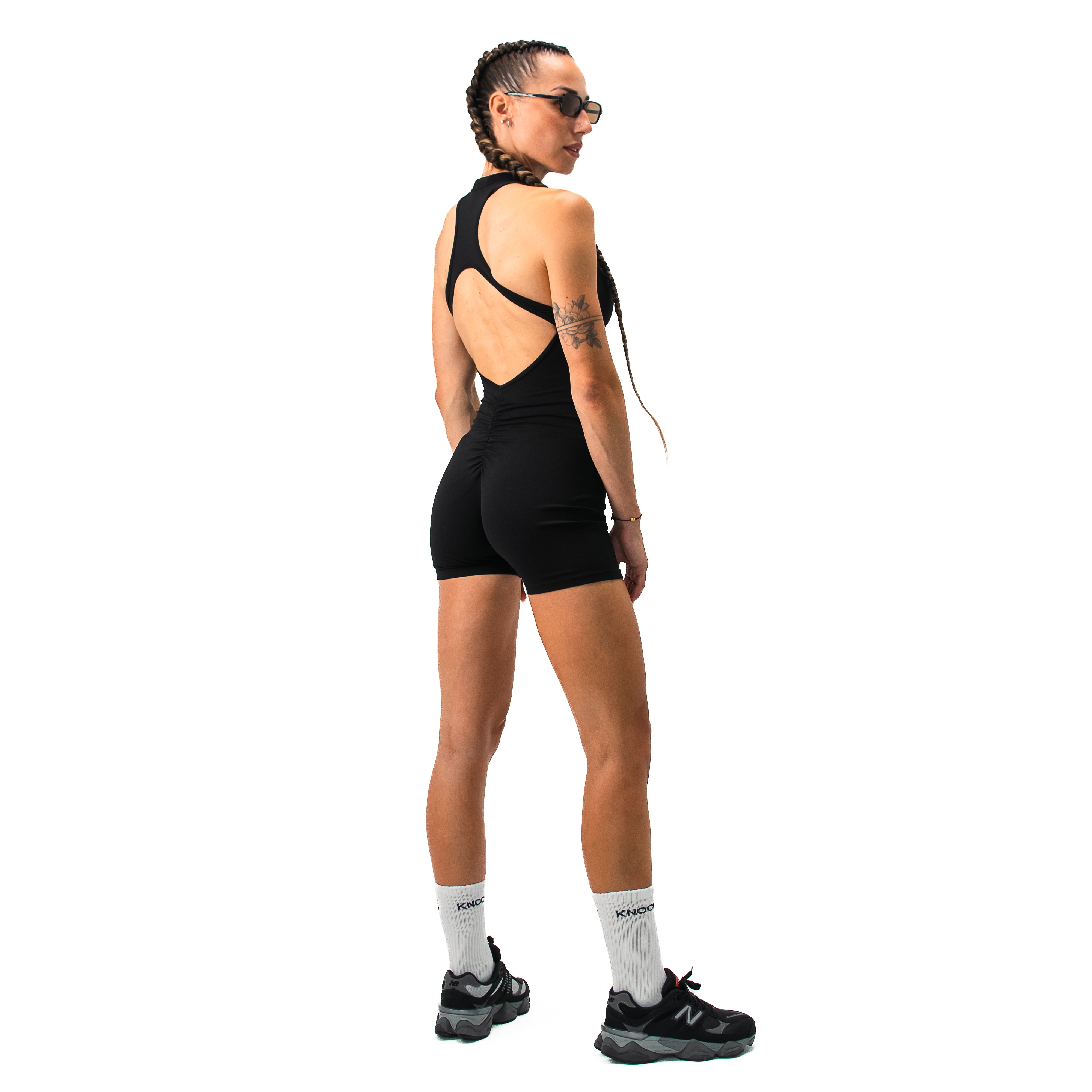 SCULPTED FIT ONE - PIECE JUMPSUIT BLACK
