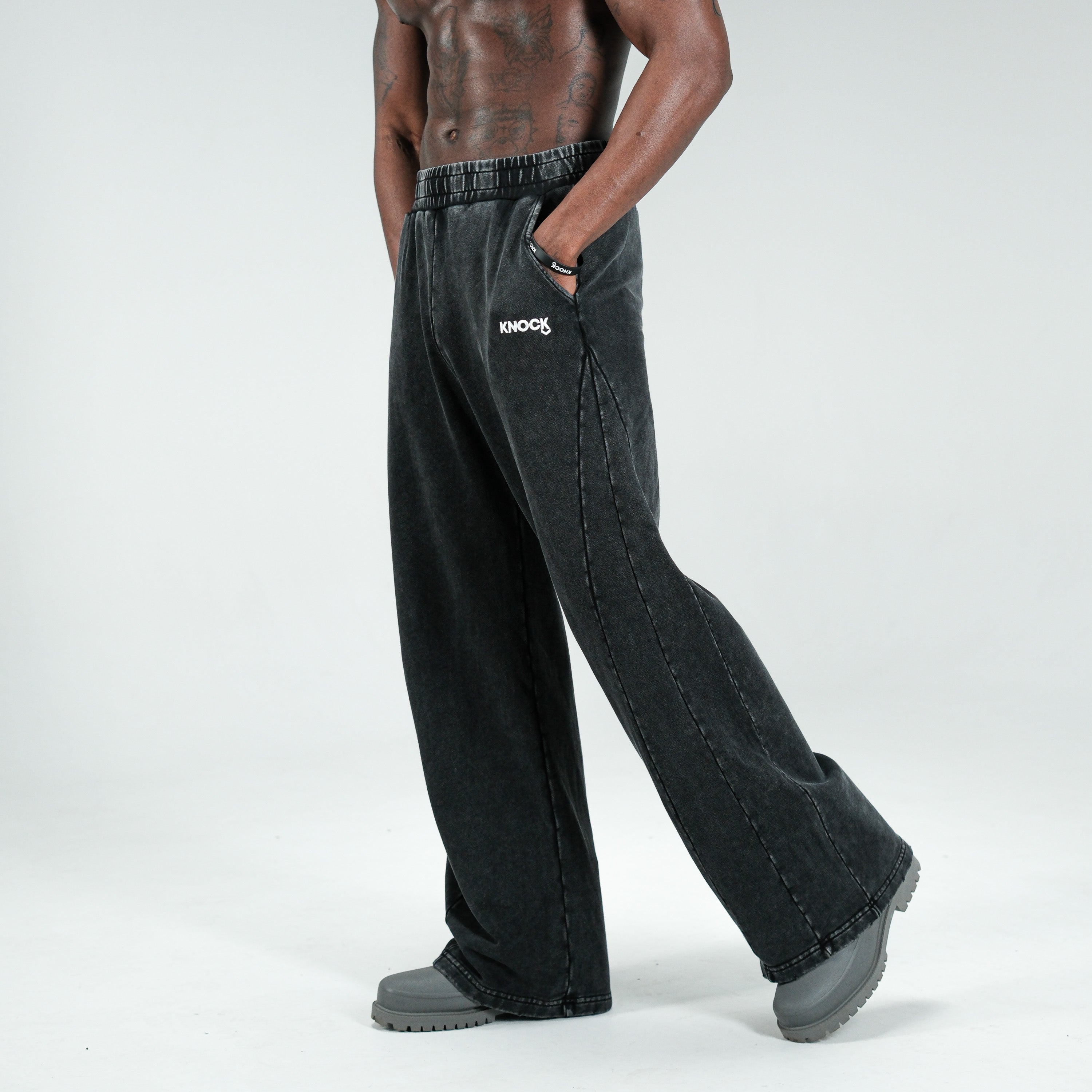 WIDE TERRY JOGGERS
