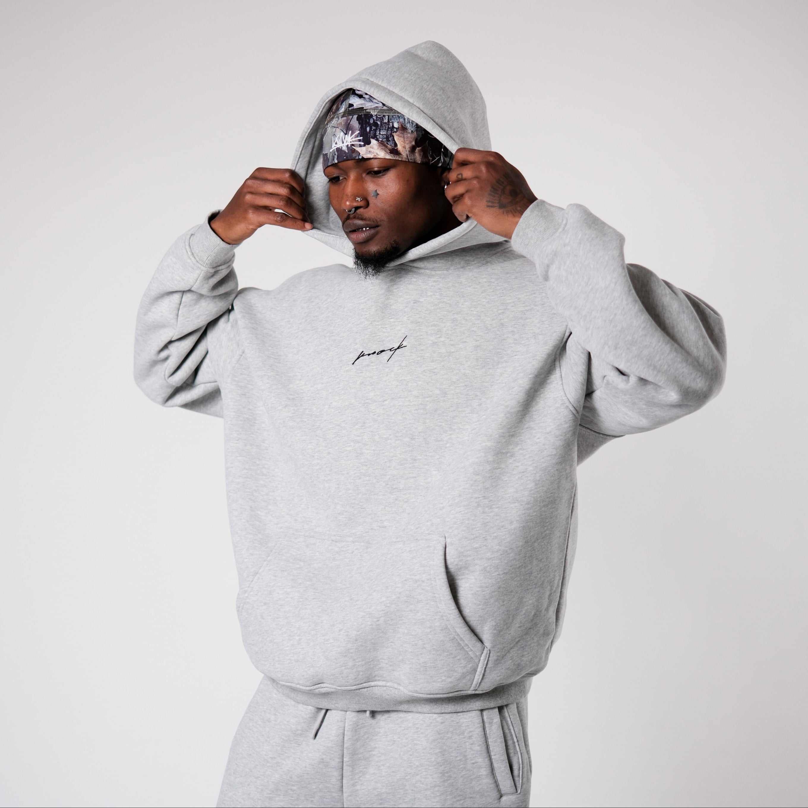 MID COUNT FLEECE OVERSIZED HOODIE GREY