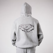 MID COUNT FLEECE OVERSIZED HOODIE GREY