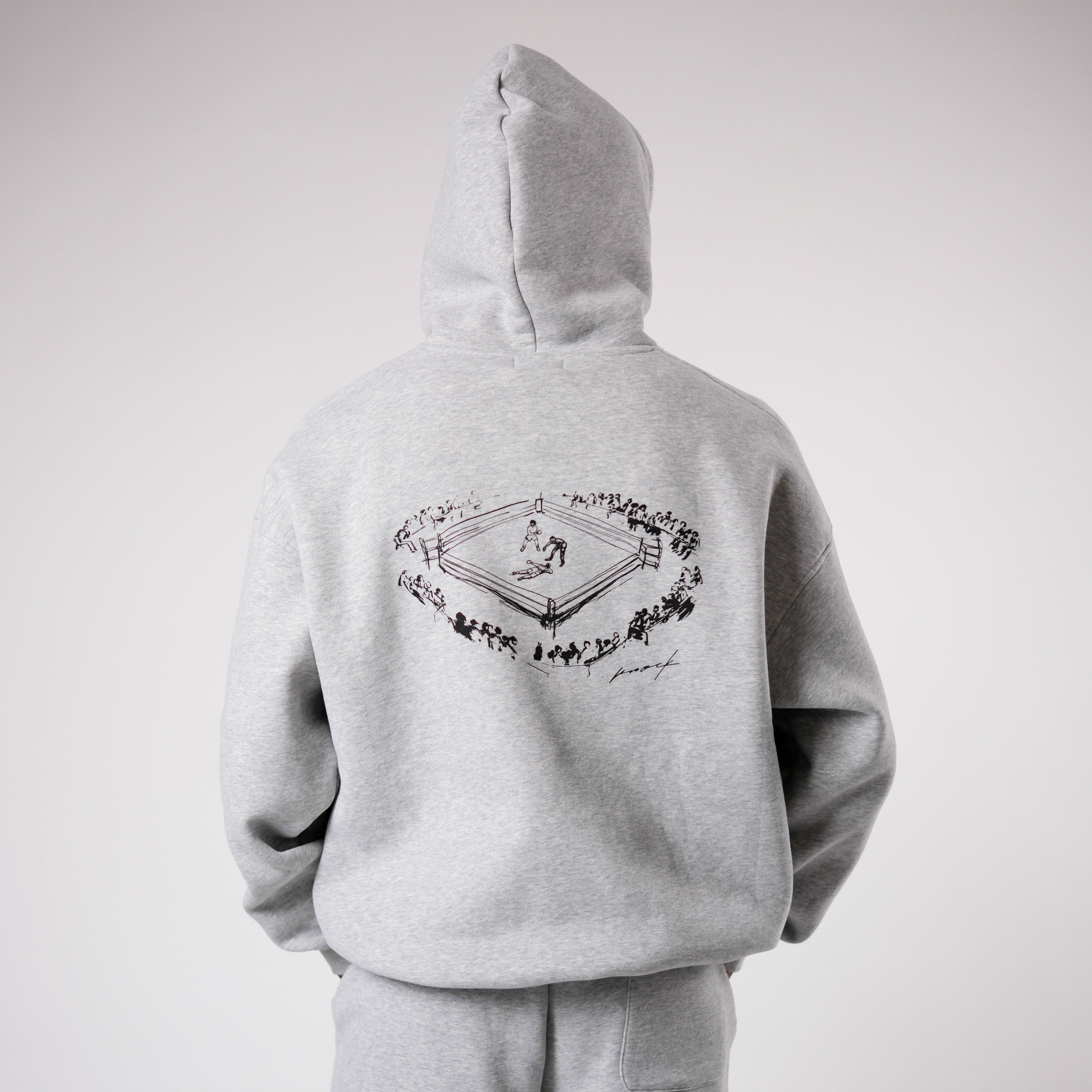 MID COUNT FLEECE OVERSIZED HOODIE GREY