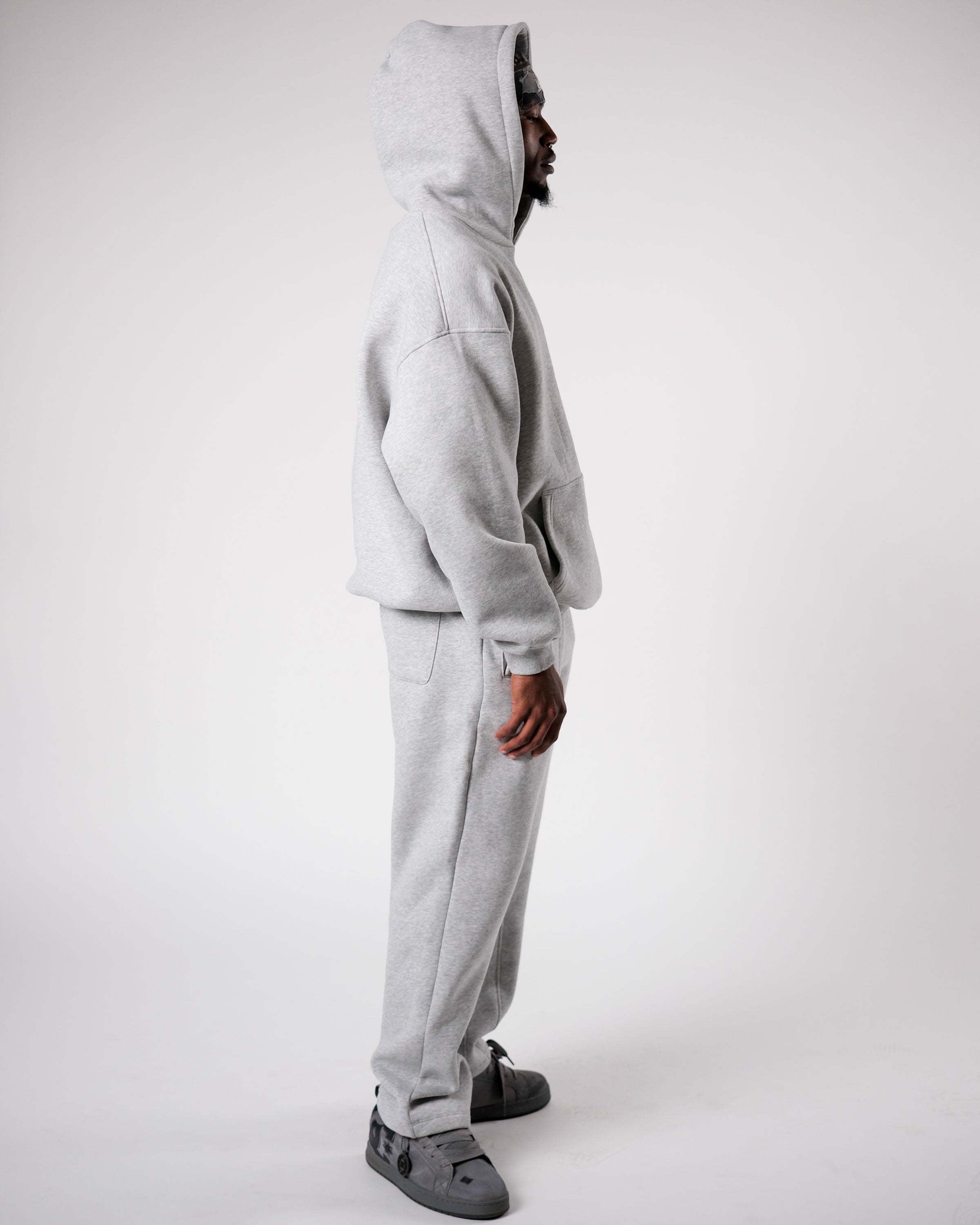 MID COUNT FLEECE OVERSIZED HOODIE GREY