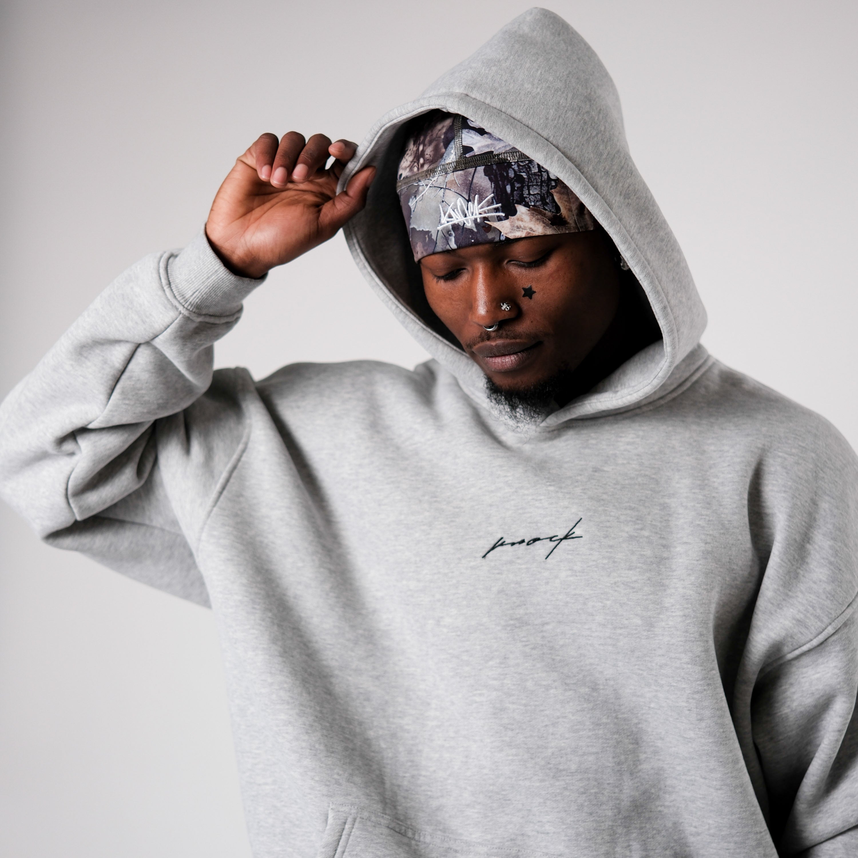 MID COUNT FLEECE OVERSIZED HOODIE GREY