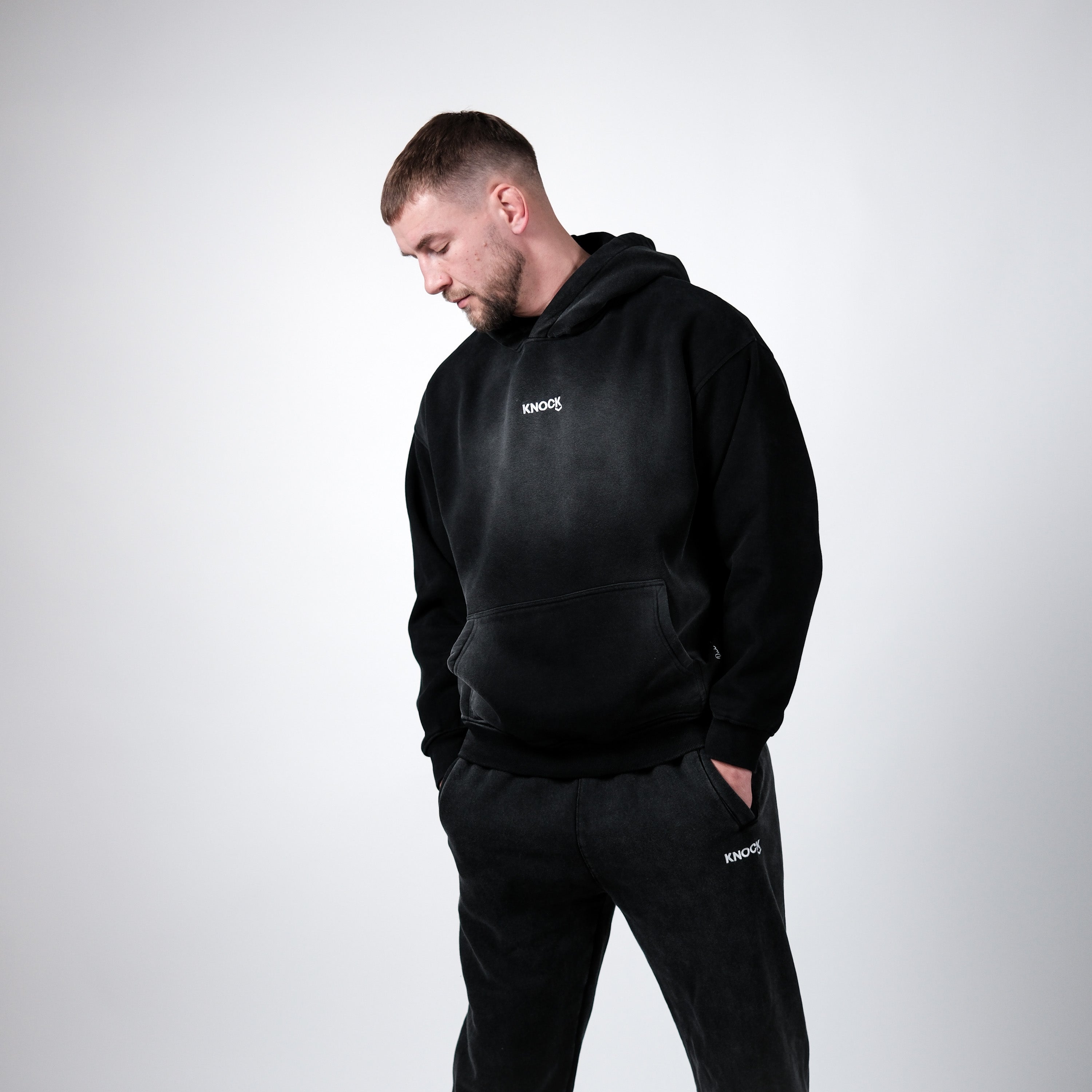 VINCIT QUI PATITUR FADE OVERSIZED HOODIE