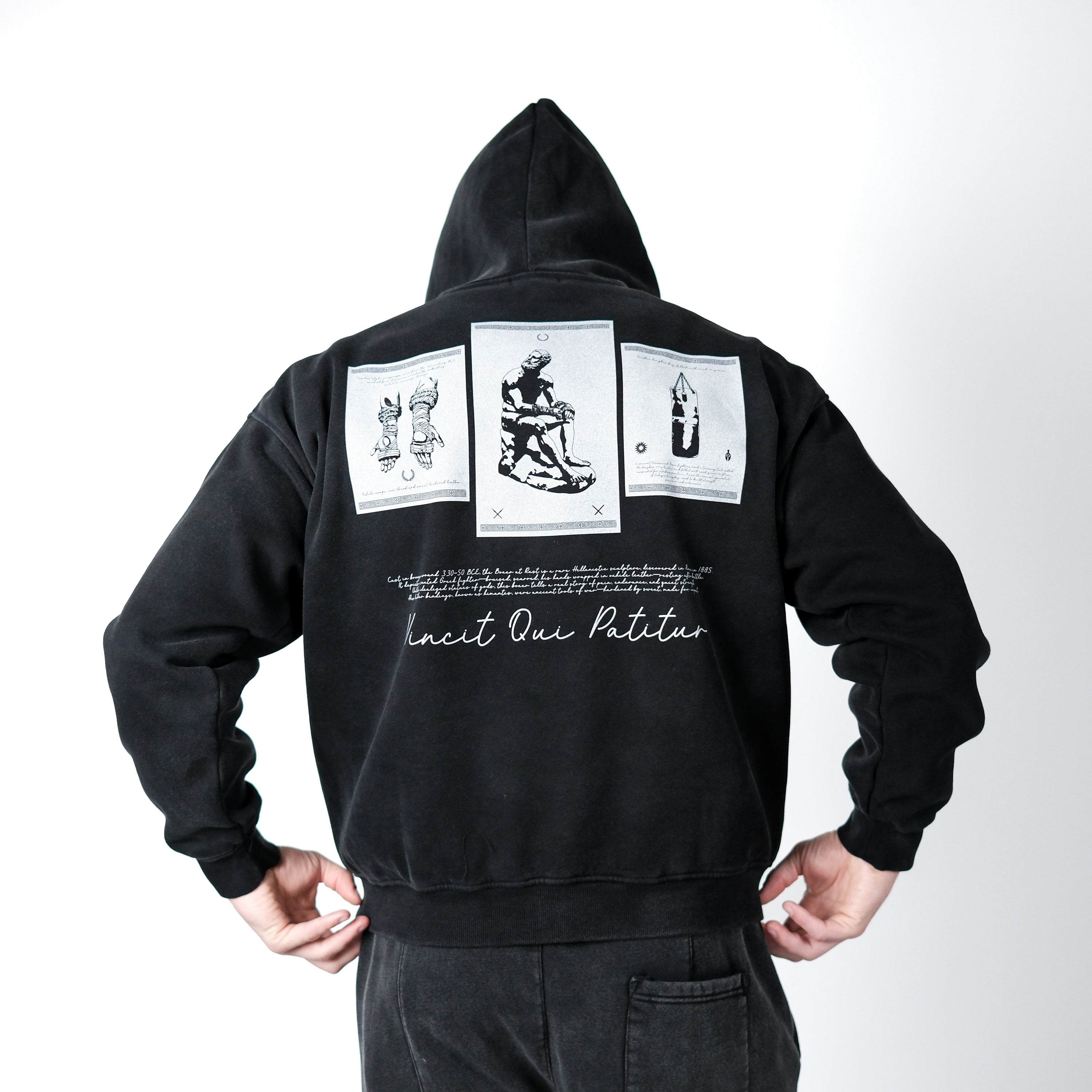 VINCIT QUI PATITUR FADE OVERSIZED HOODIE