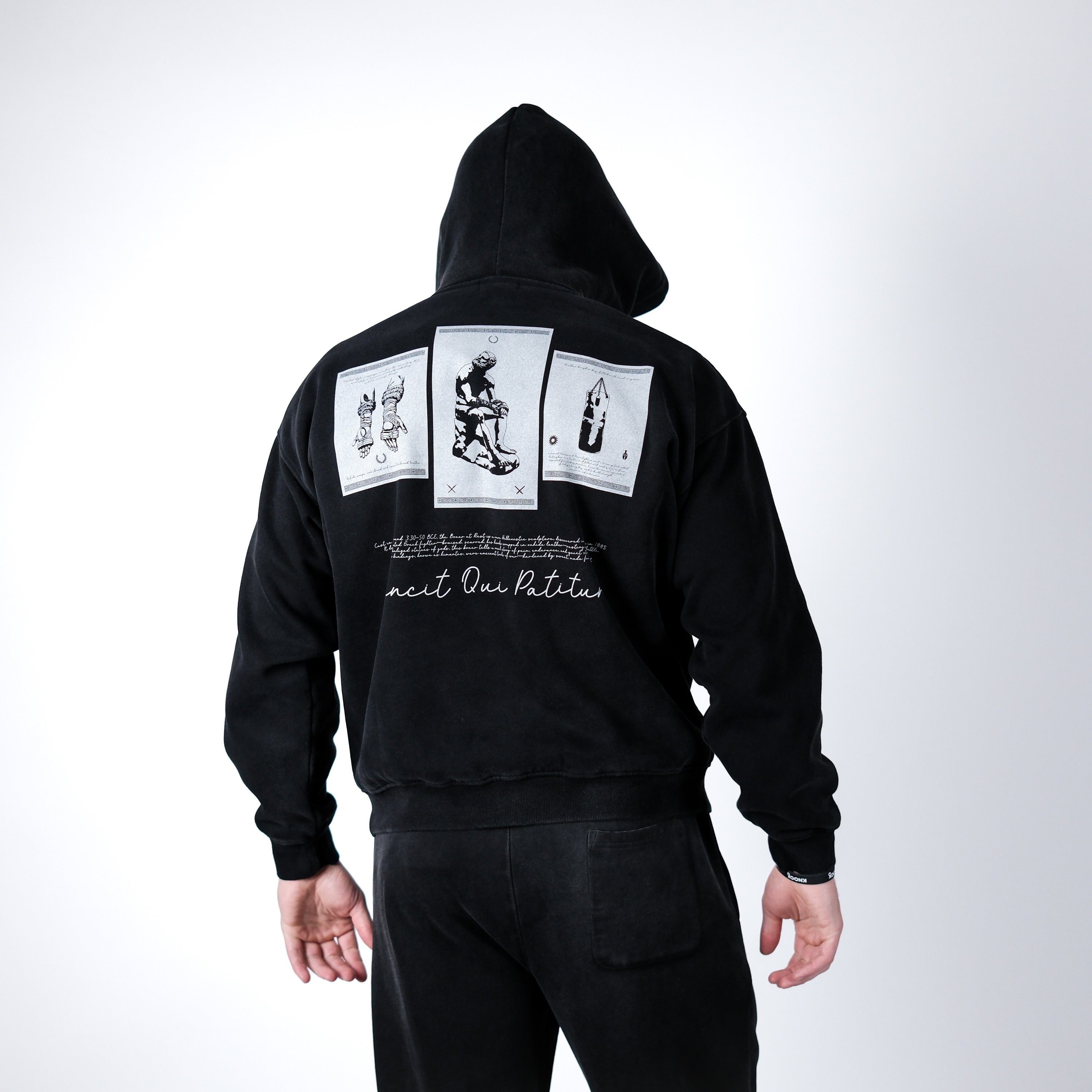 VINCIT QUI PATITUR FADE OVERSIZED HOODIE