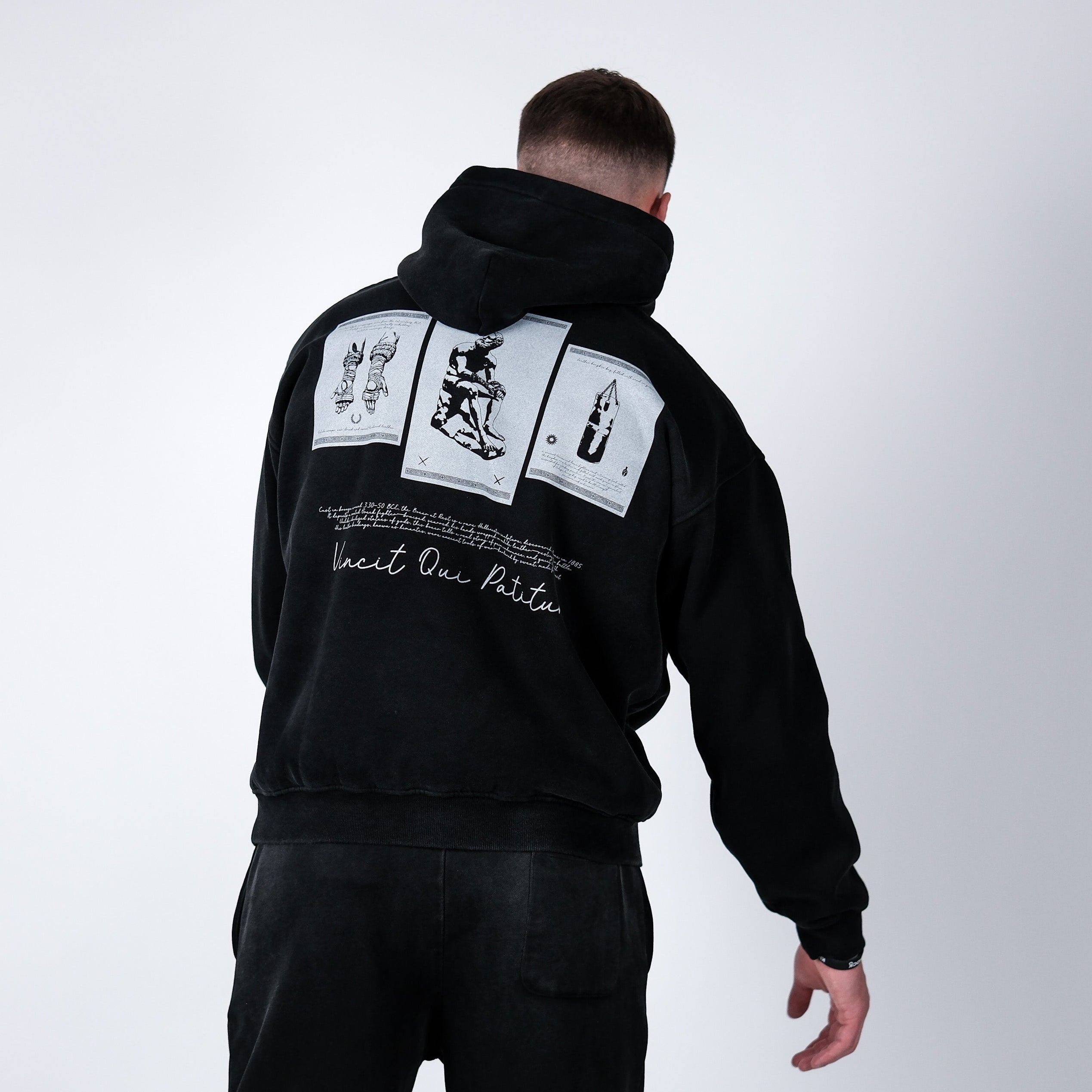 VINCIT QUI PATITUR FADE OVERSIZED HOODIE