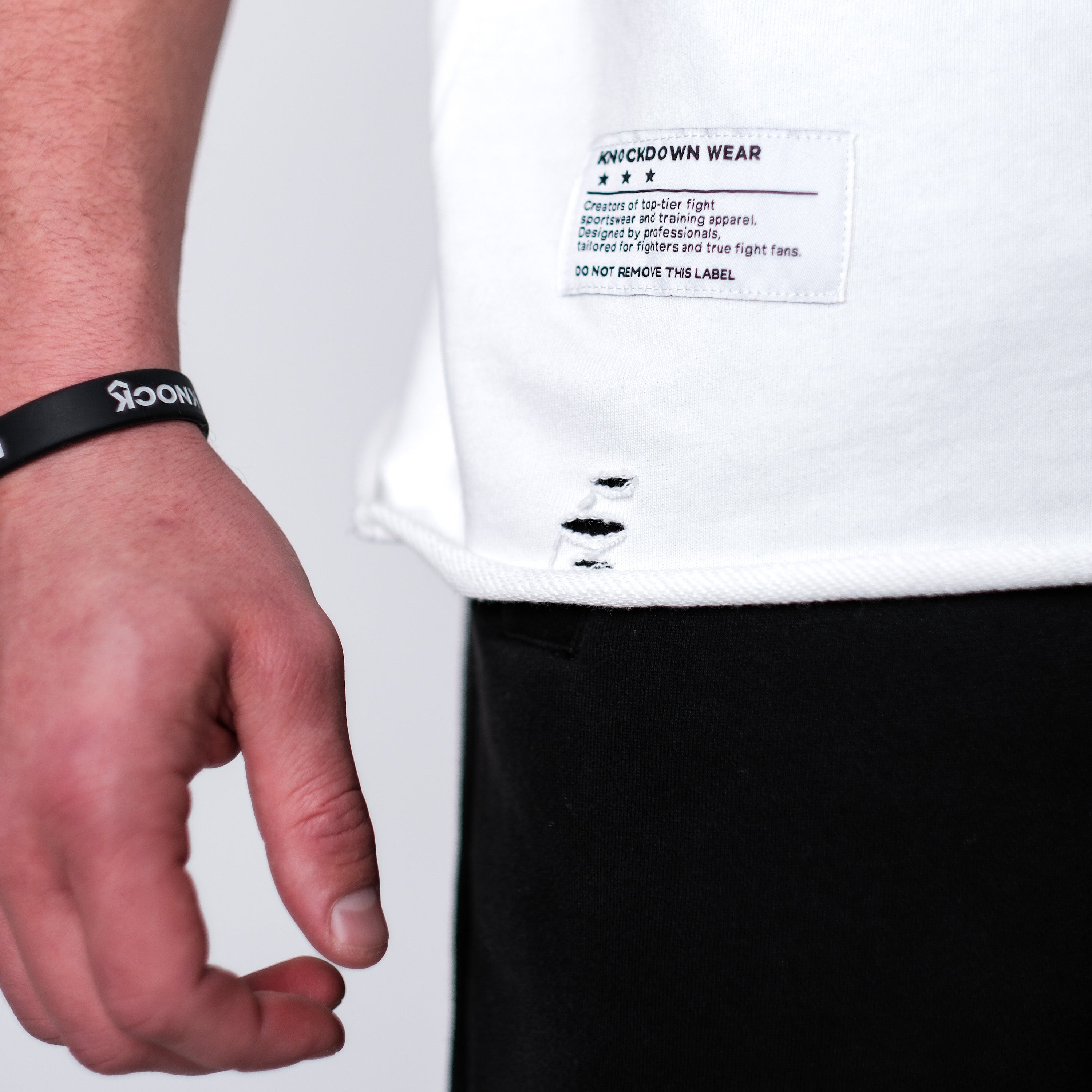 MID COUNT TERRY TEE WHITE