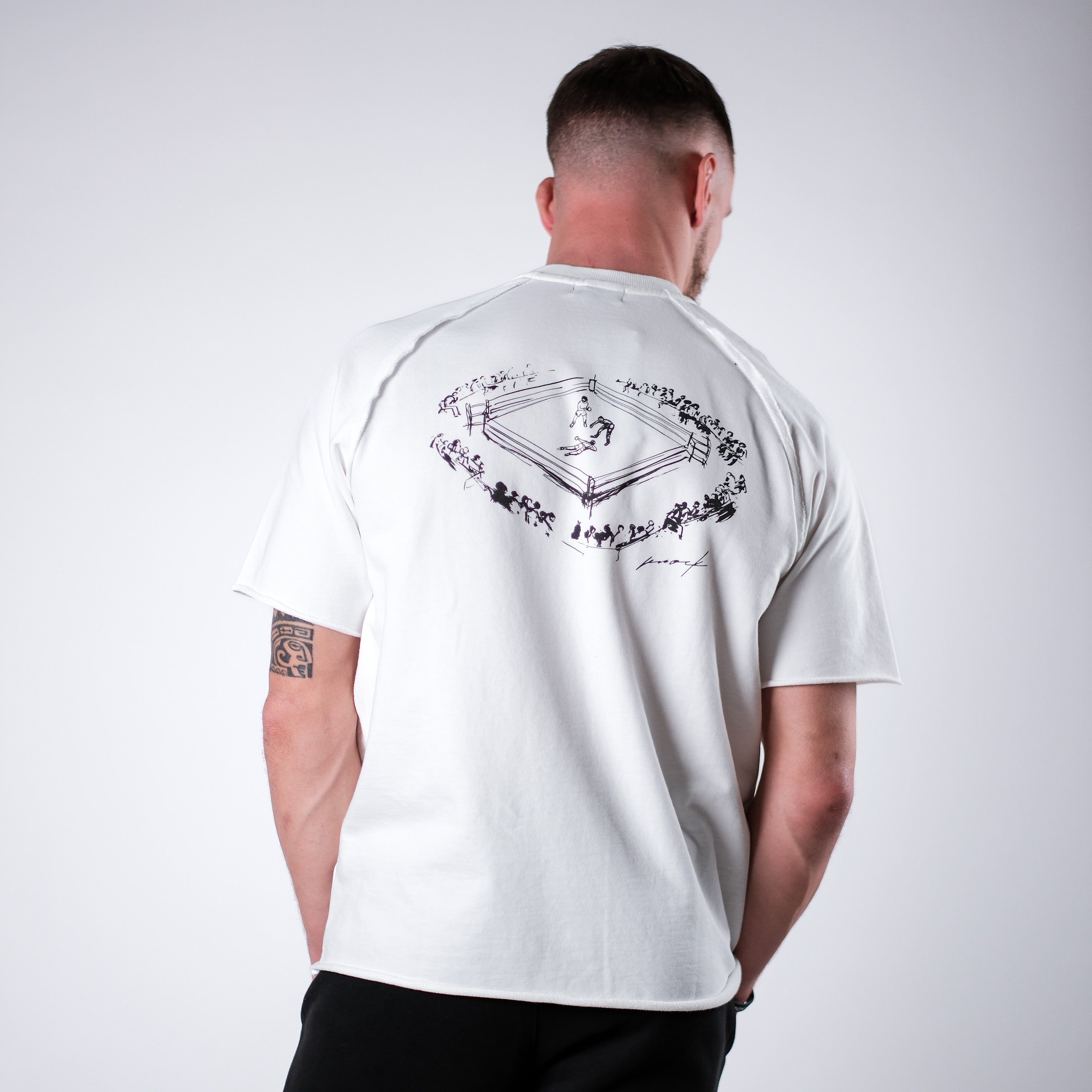 MID COUNT TERRY TEE WHITE