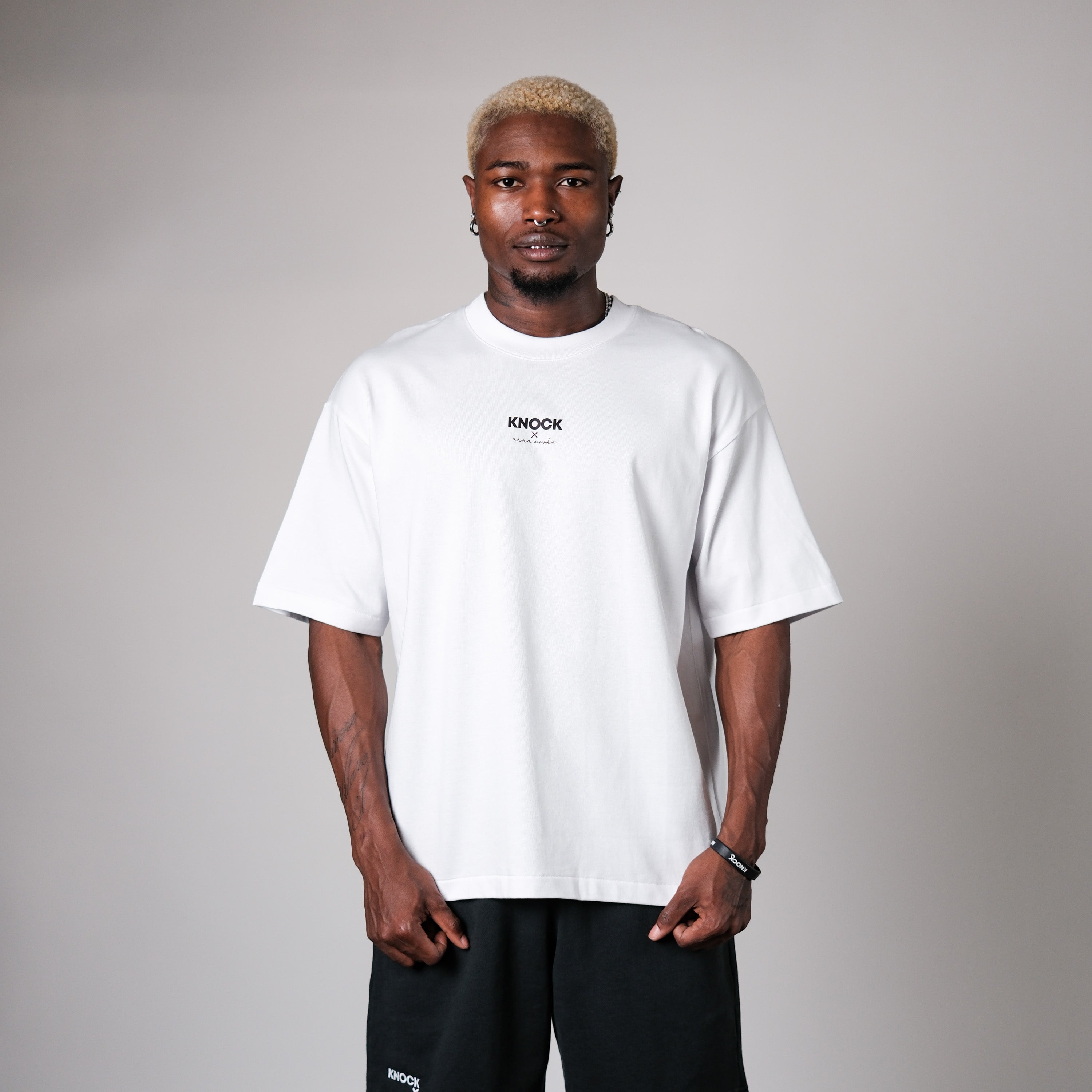 ANNA X KNOCK WHITE TEE