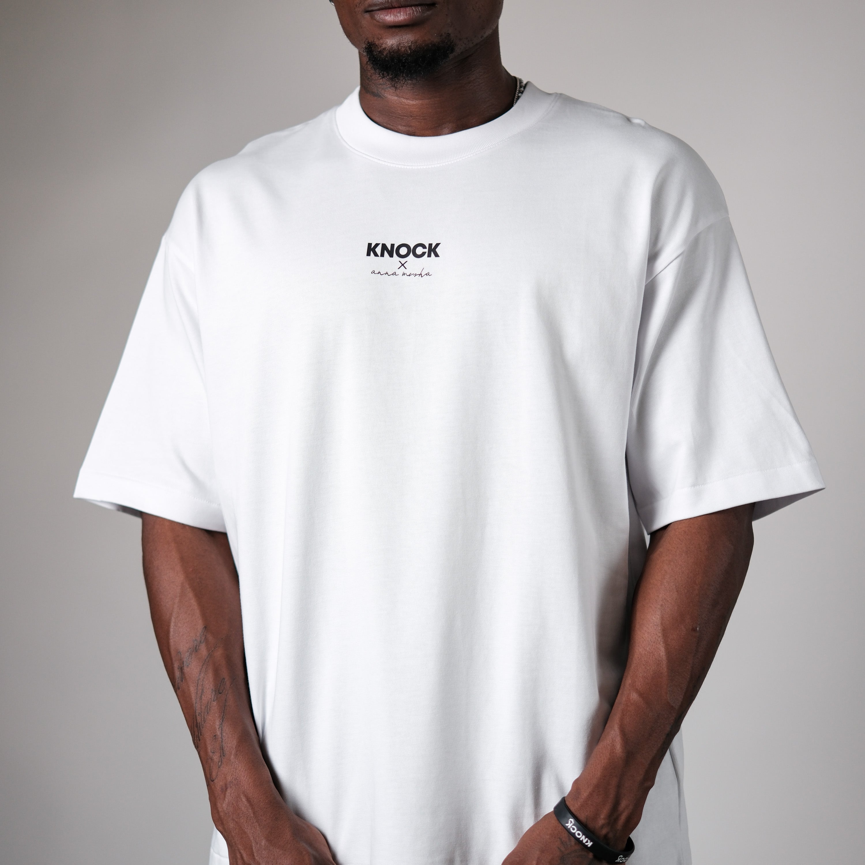 ANNA X KNOCK WHITE TEE