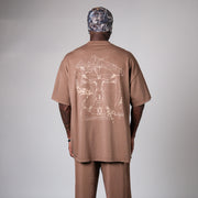 ASCENSION BROWN TAN TEE