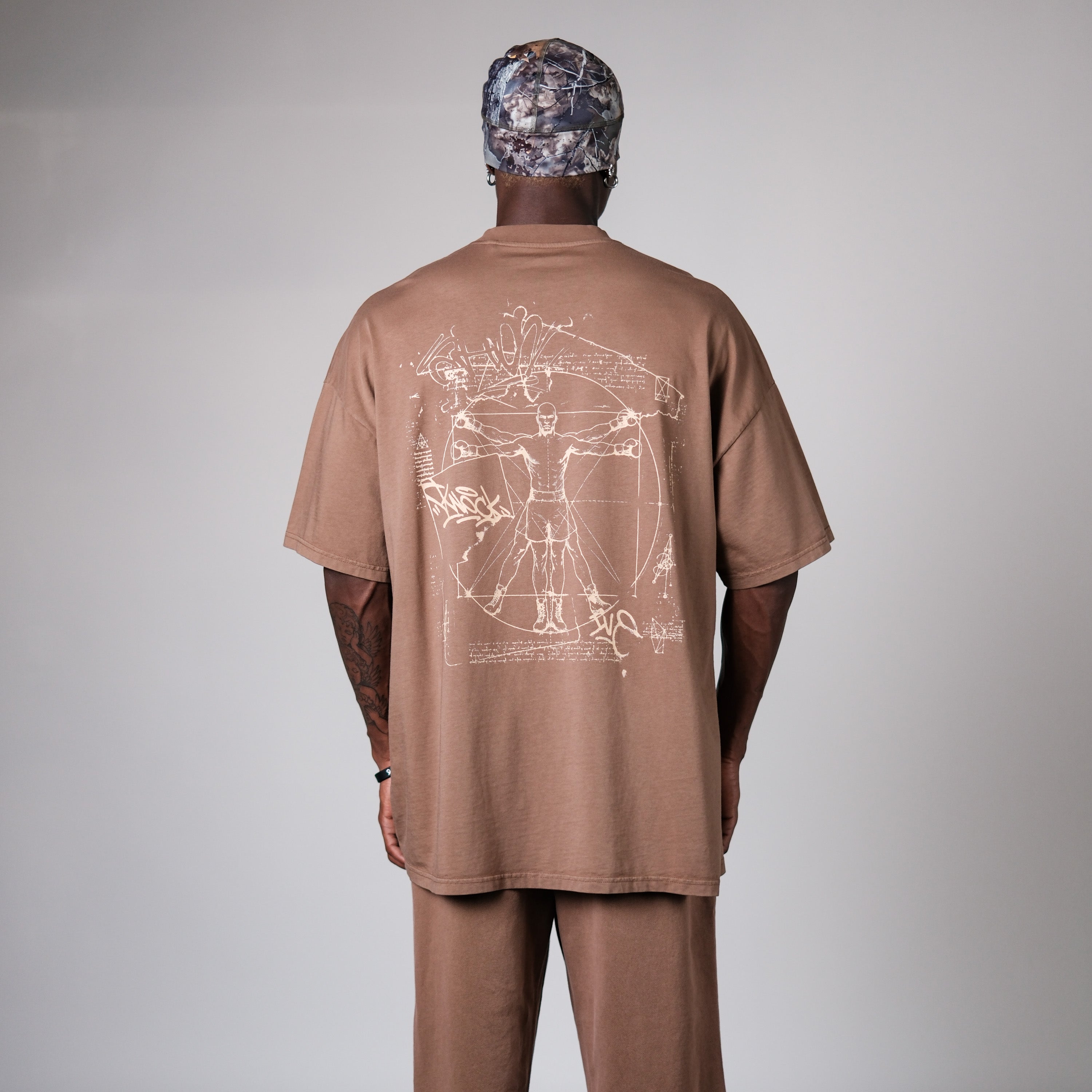 ASCENSION BROWN TAN TEE