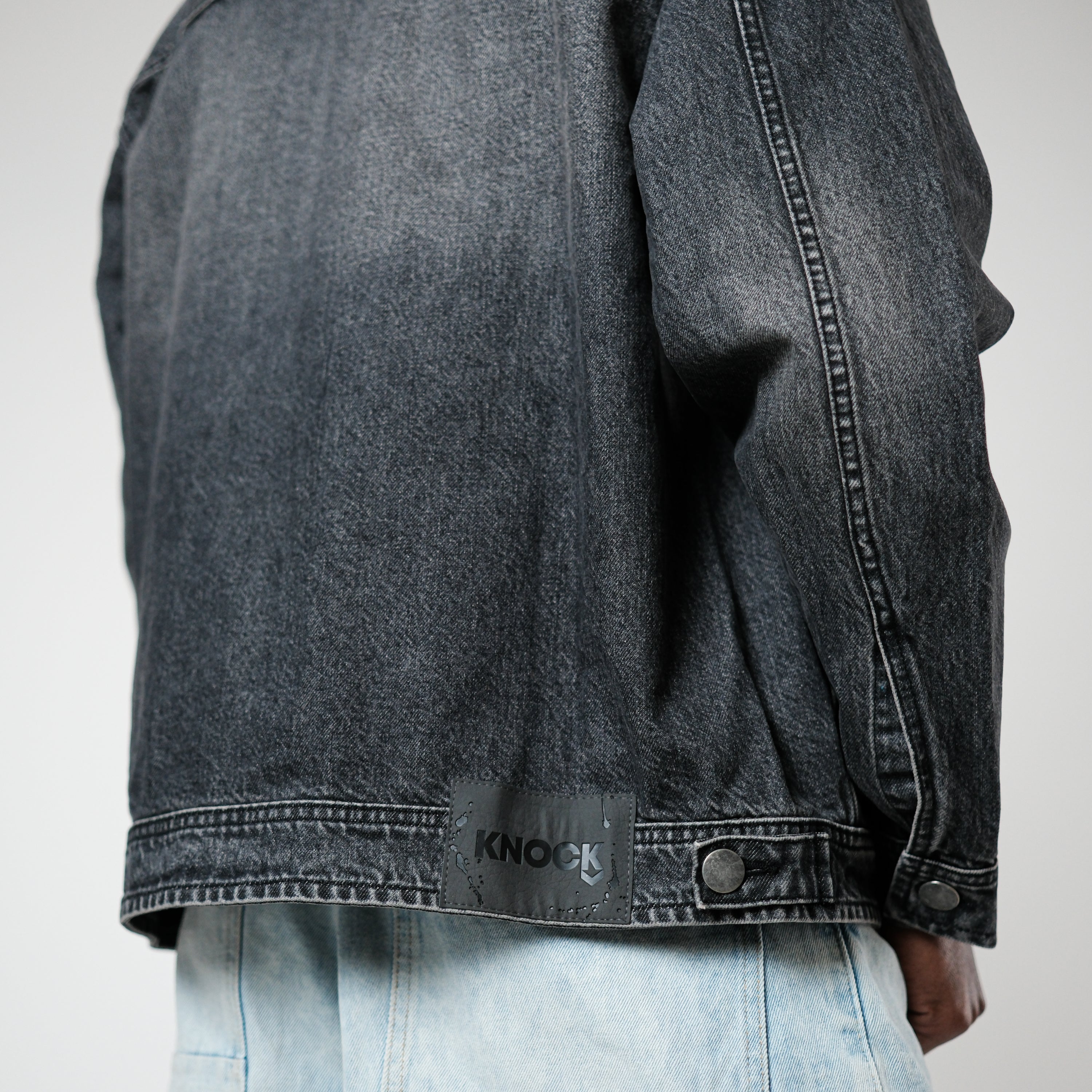 ZIP - UP FADED DENIM JACKET – KNOCK