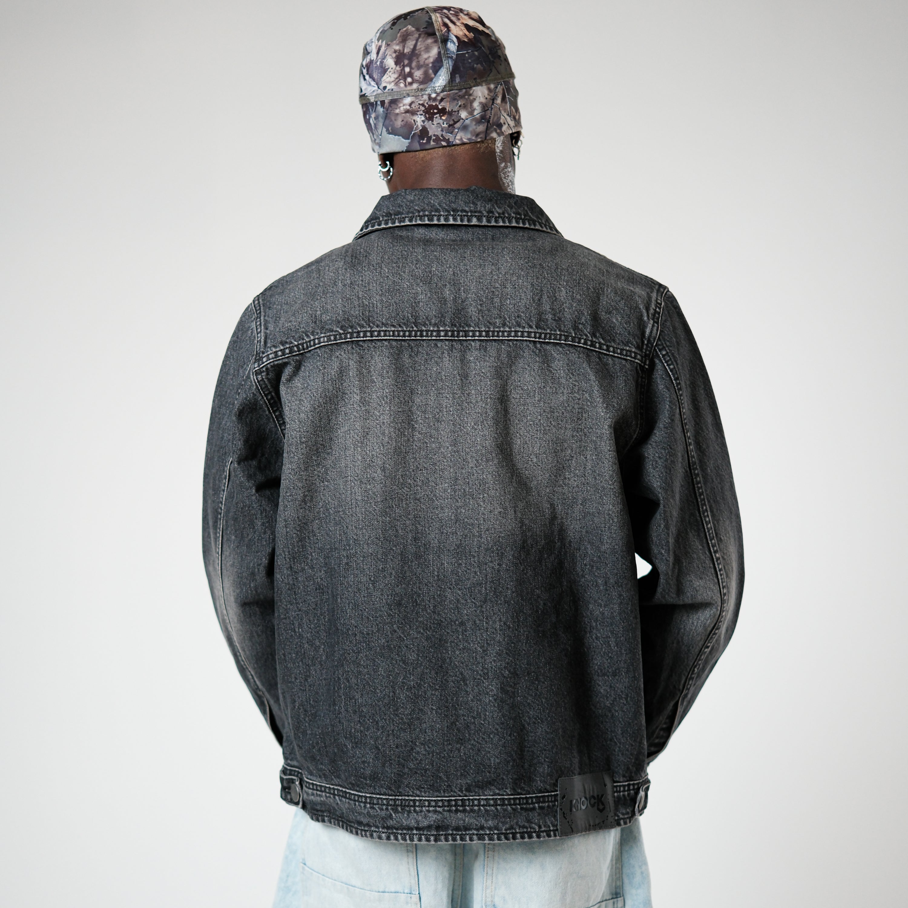 【Shiun】FADED DENIM JACKET ZIP - UP FADED DENIM JACKET – KNOCK