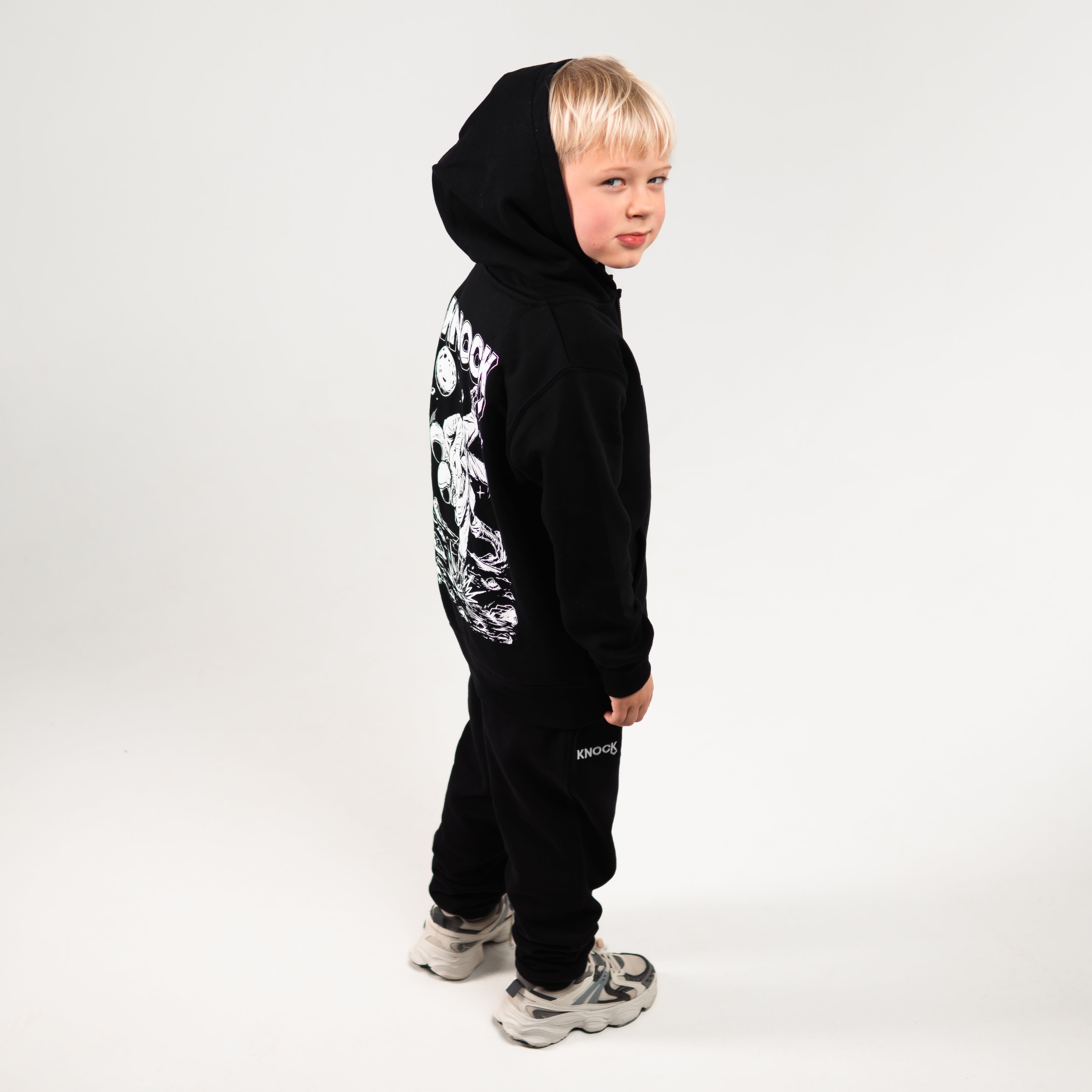 KIDS ASTROHIP ZIP HOODIE BLACK