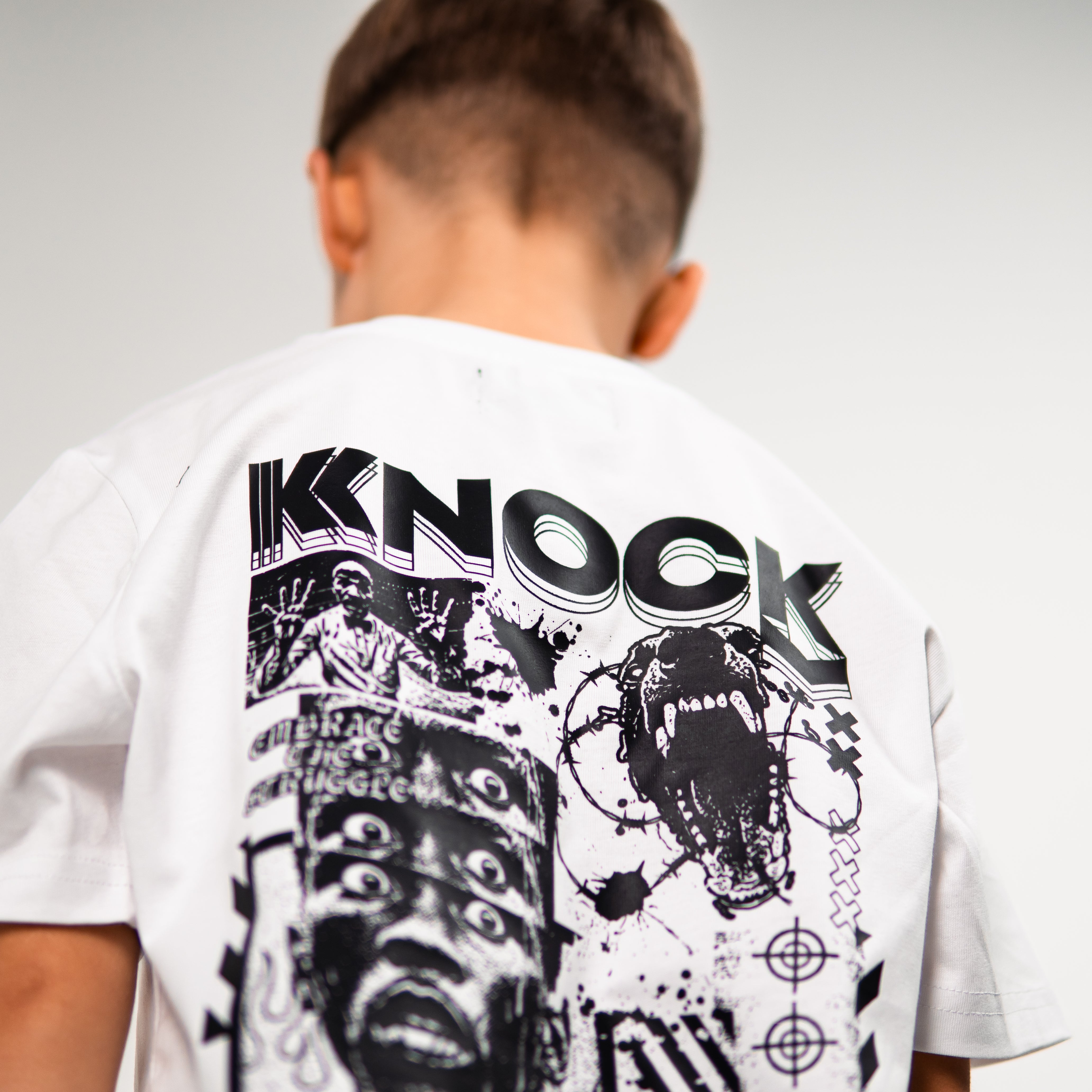 Embrace kids tee white