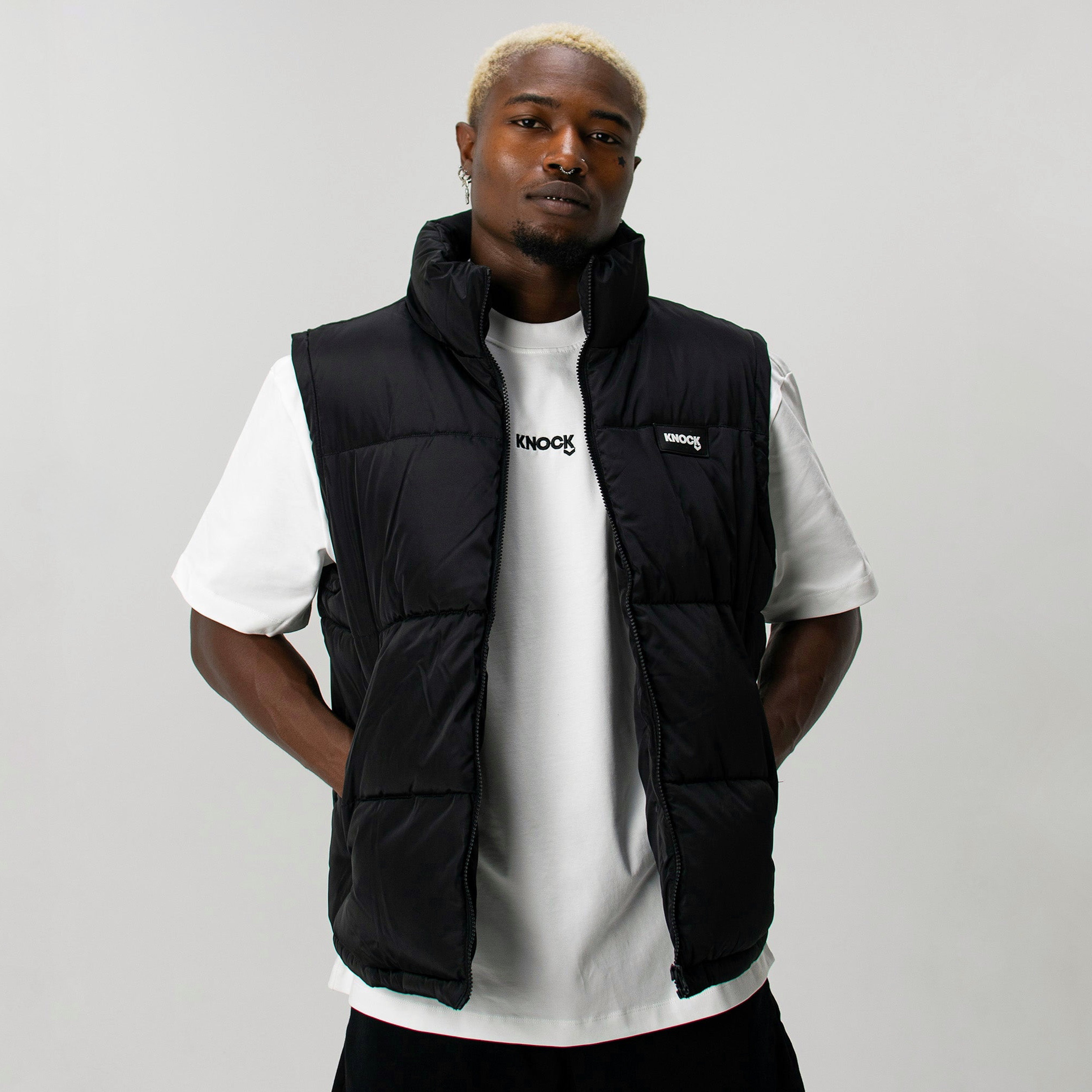BLACK PUFFER VEST