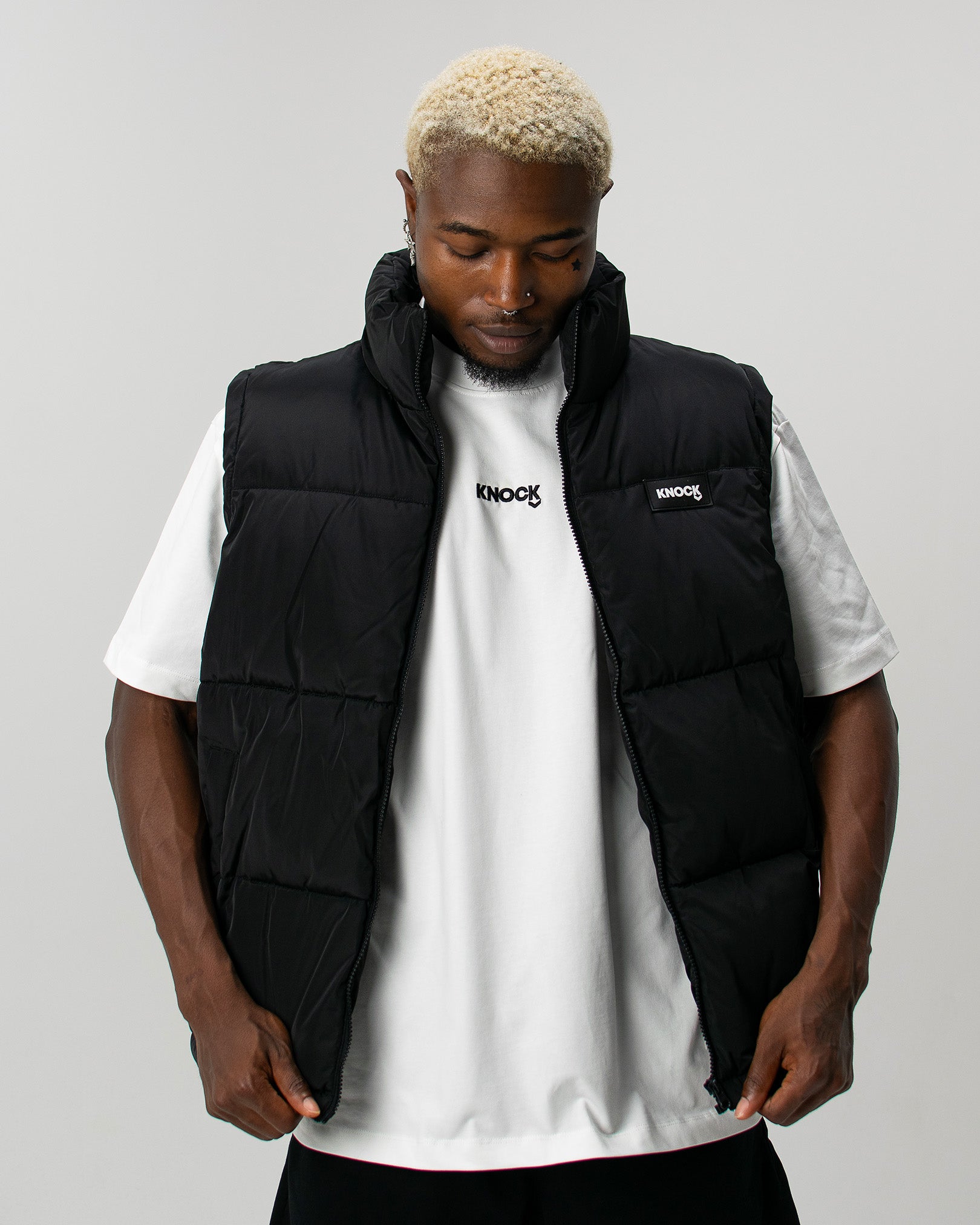 BLACK PUFFER VEST