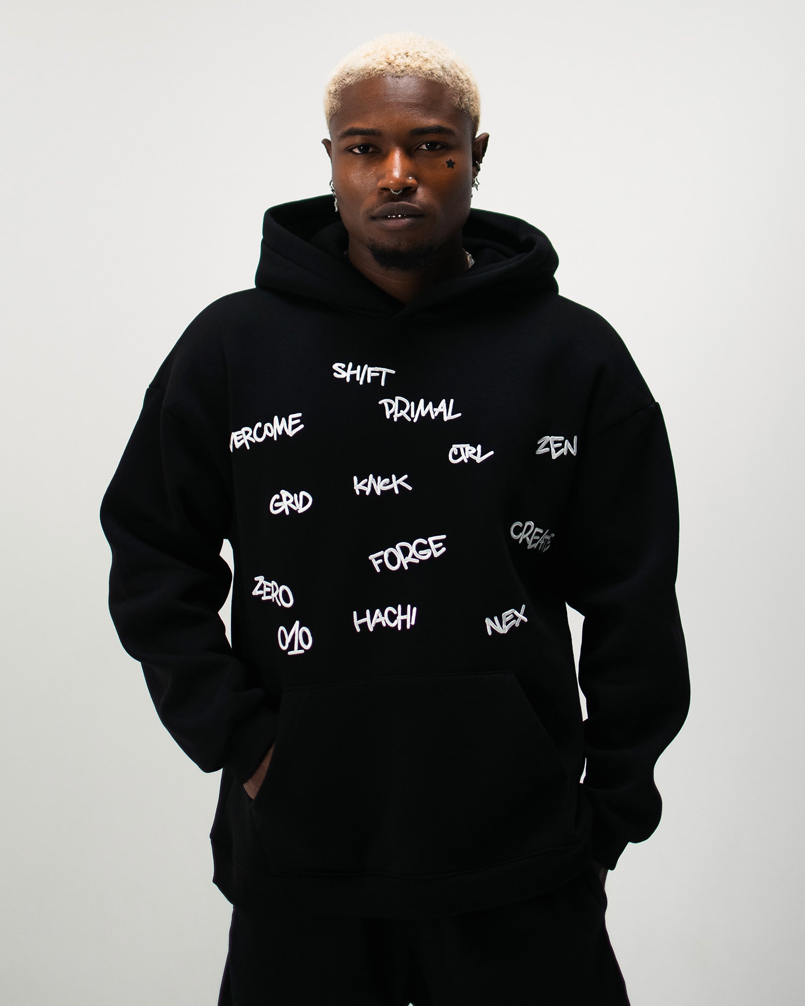 PRIMAL OVERSIZED HOODIE BLACK
