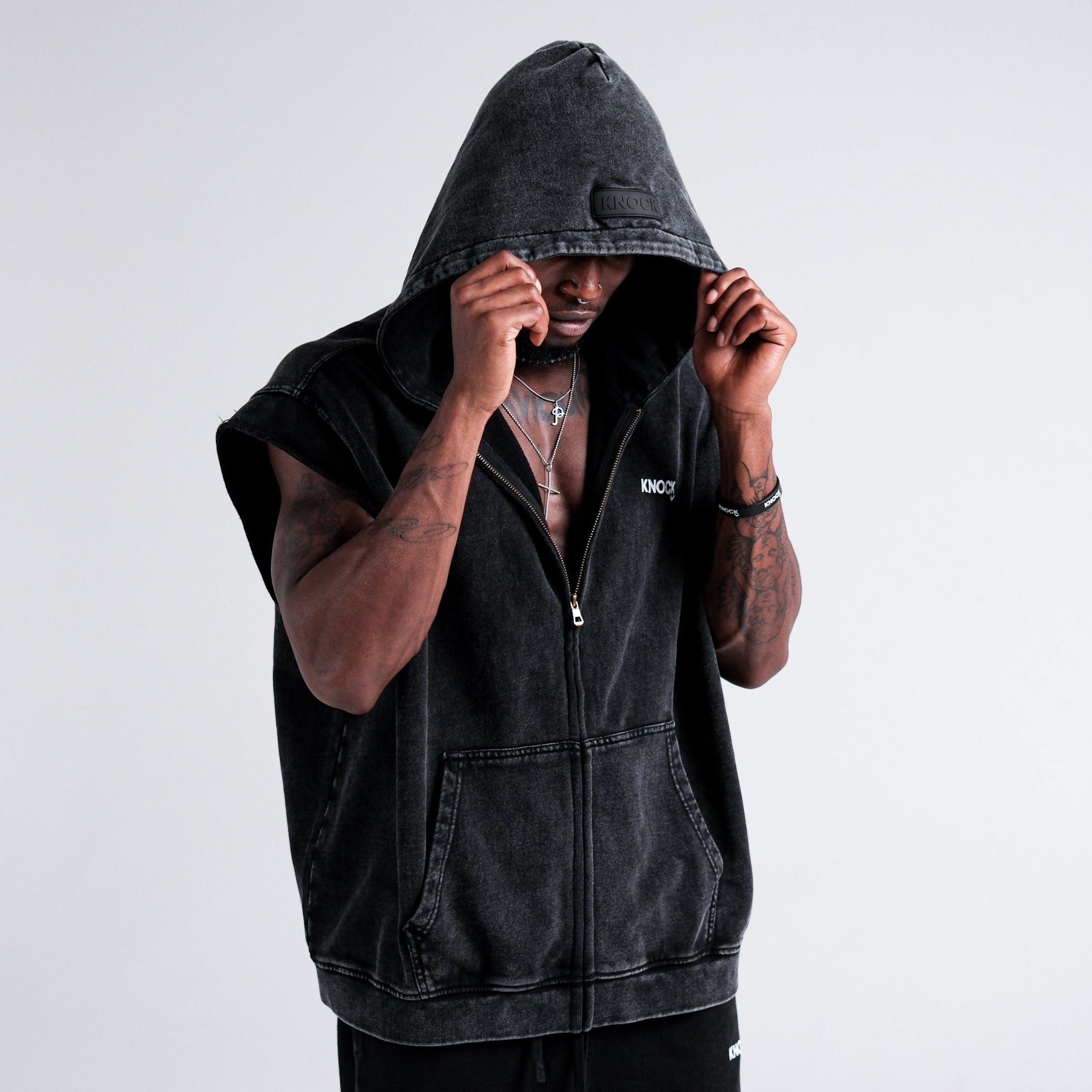 BLACKOUT HOODED VEST