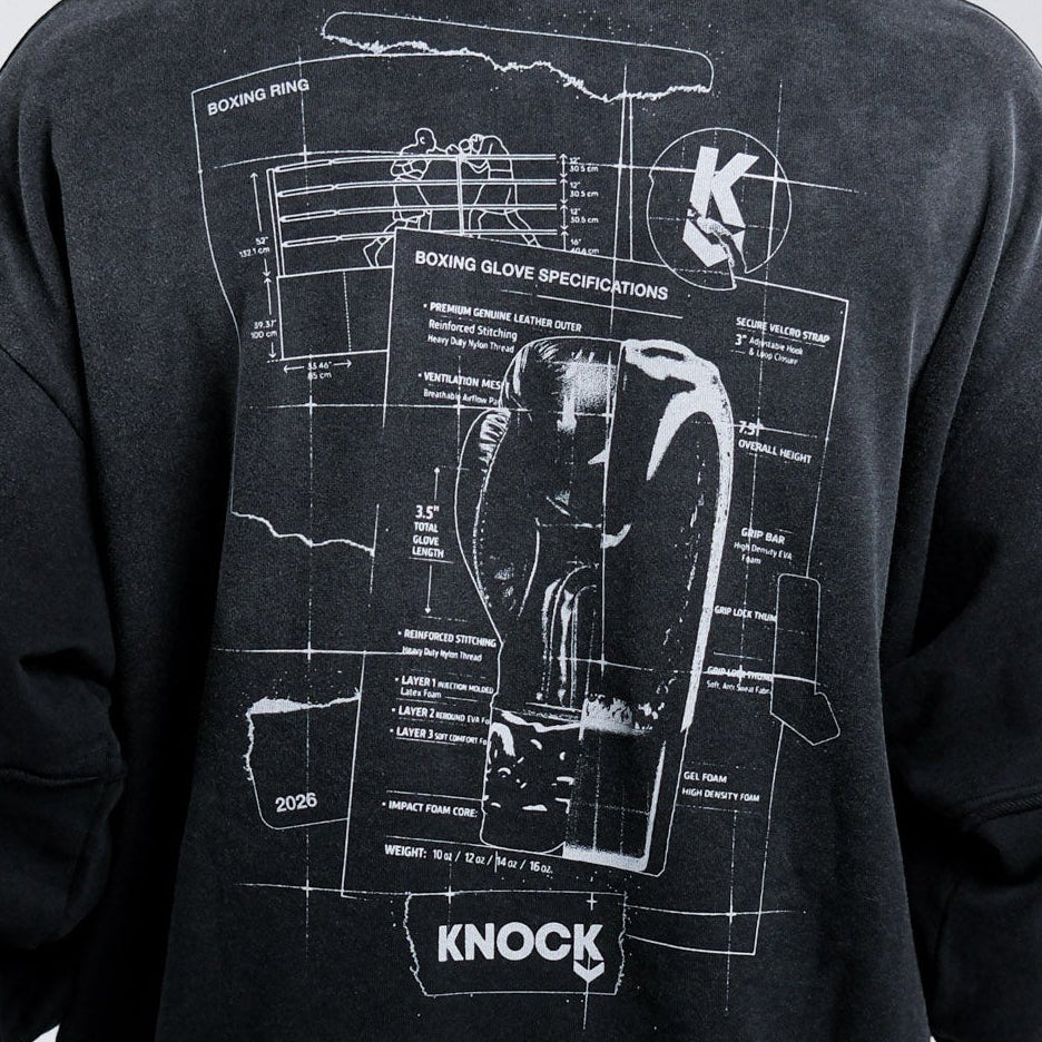 BLUEPRINT TERRY HOODIE VINTAGE BLACK