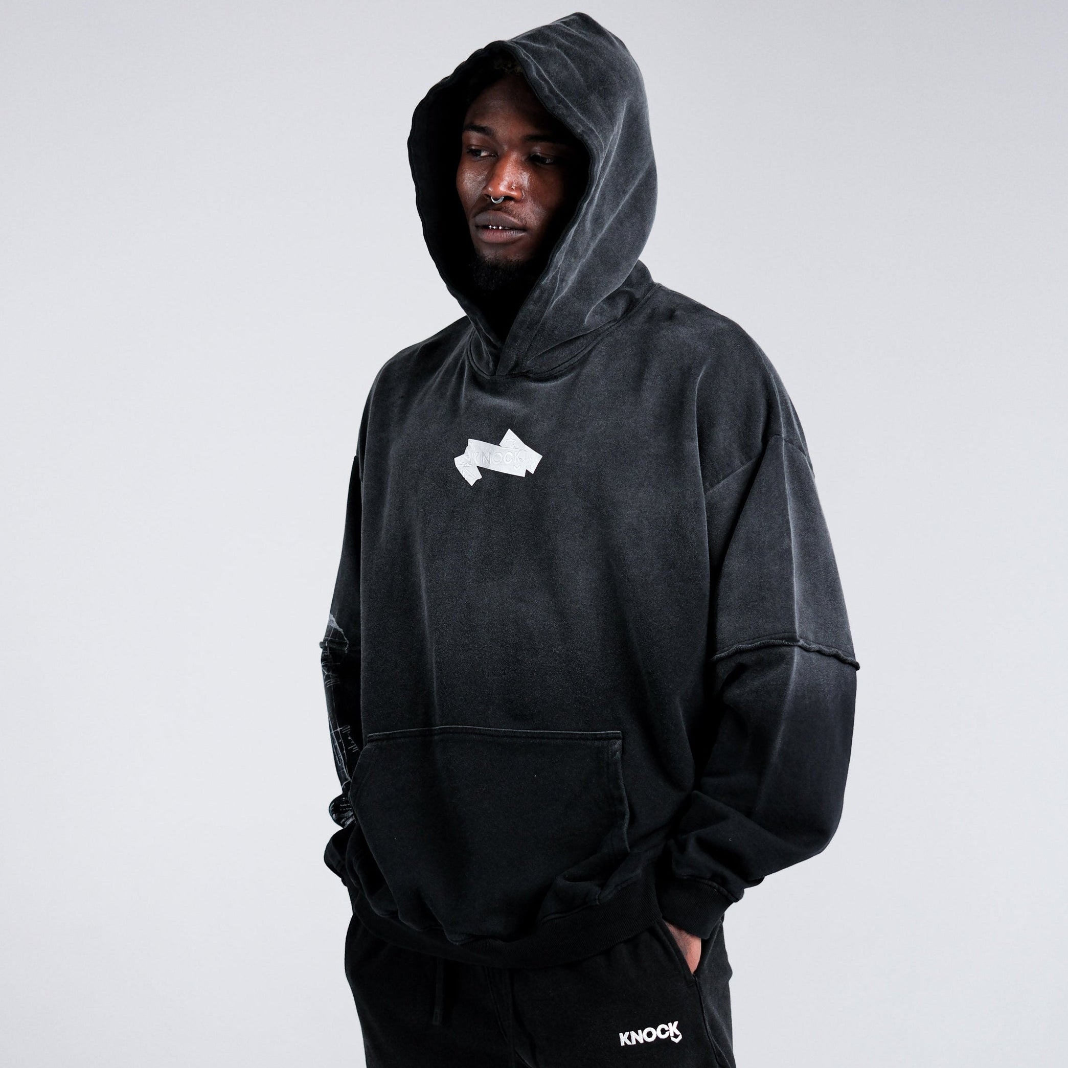 BLUEPRINT TERRY HOODIE VINTAGE BLACK