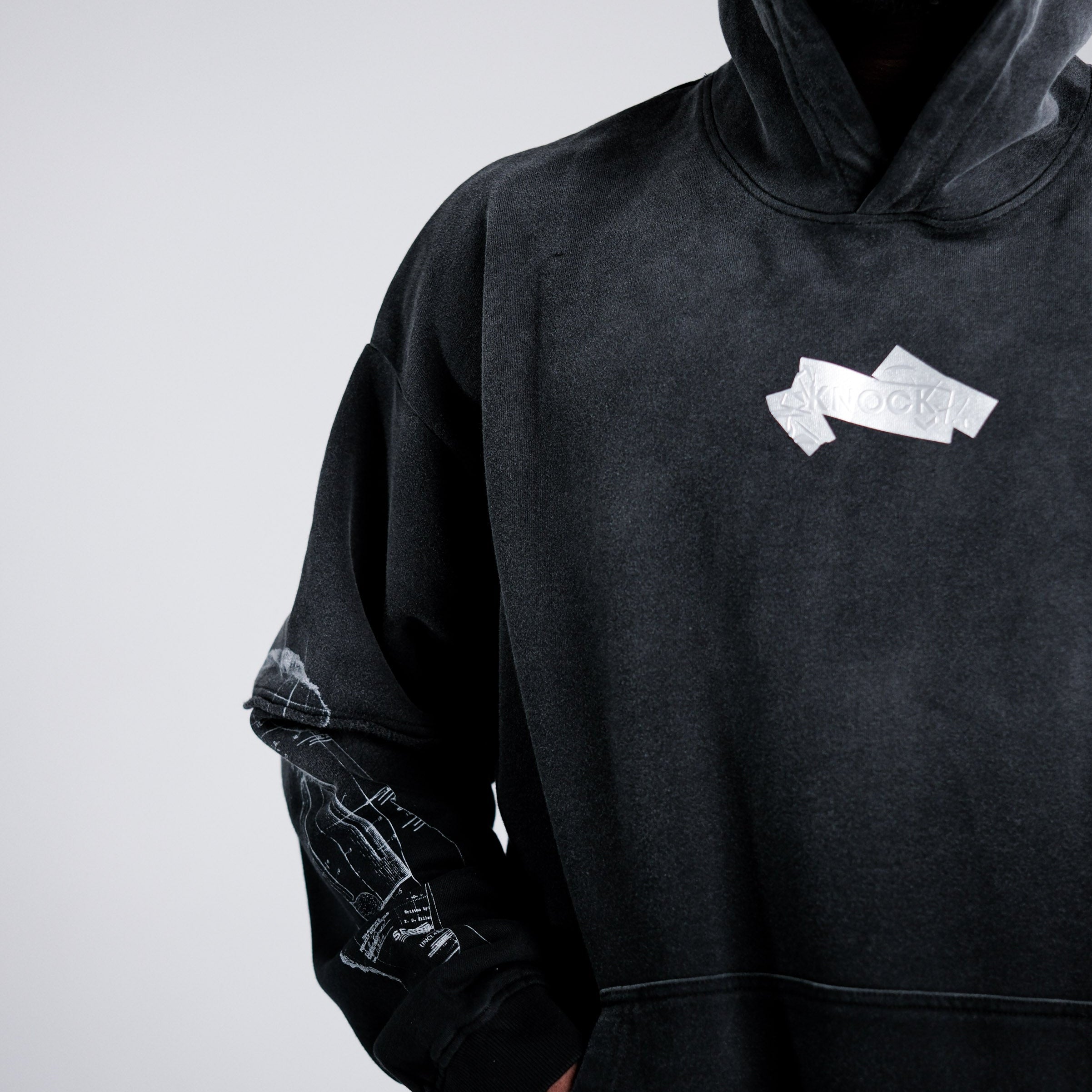 BLUEPRINT TERRY HOODIE VINTAGE BLACK