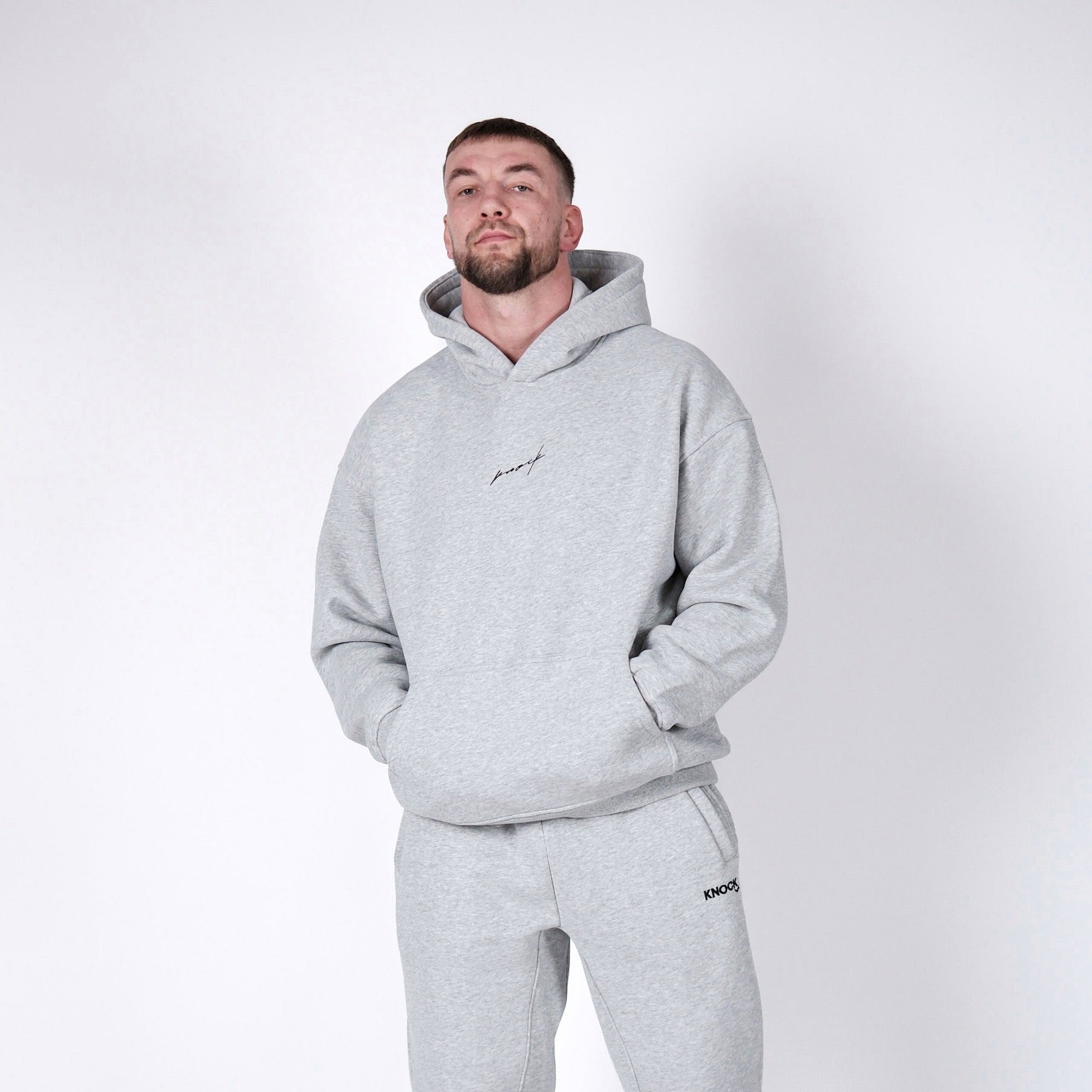 MID COUNT FLEECE OVERSIZED HOODIE GREY