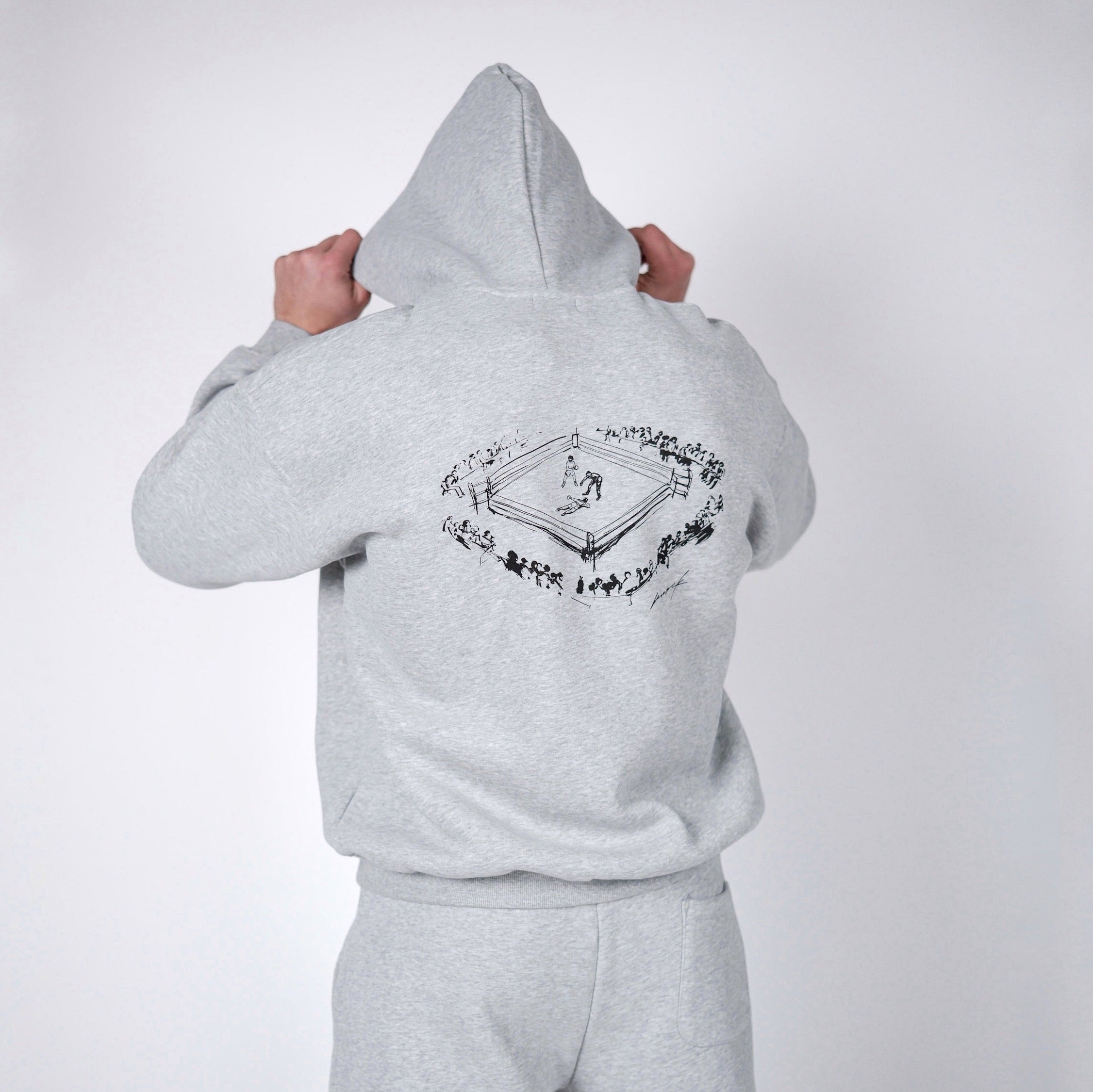MID COUNT FLEECE OVERSIZED HOODIE GREY